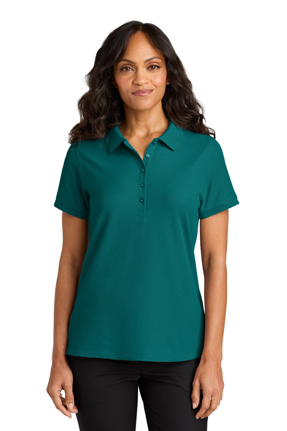 Custom Embroidered or DTF Printed - Port Authority® Women's Wearever Signature Pique Polo LK200