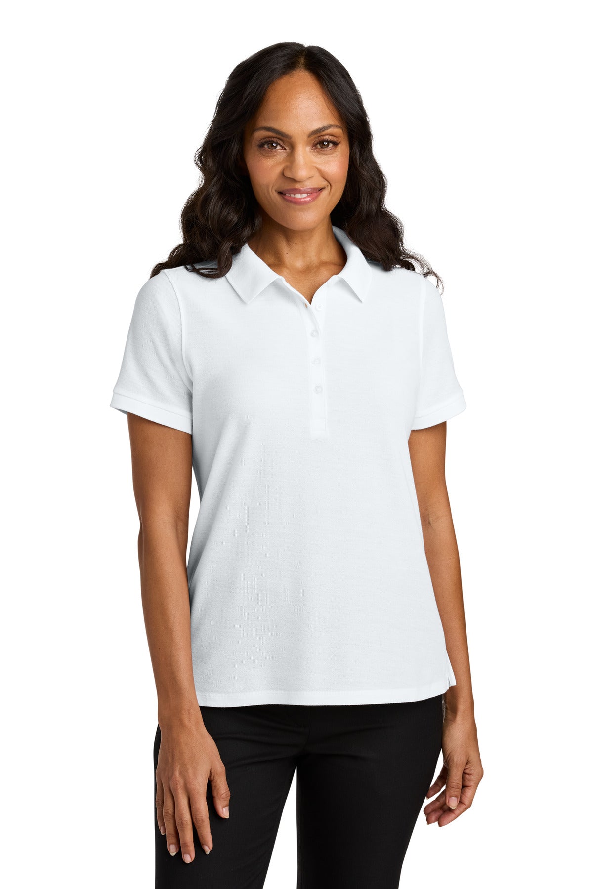 Custom Embroidered or DTF Printed - Port Authority® Women's Wearever Signature Pique Polo LK200