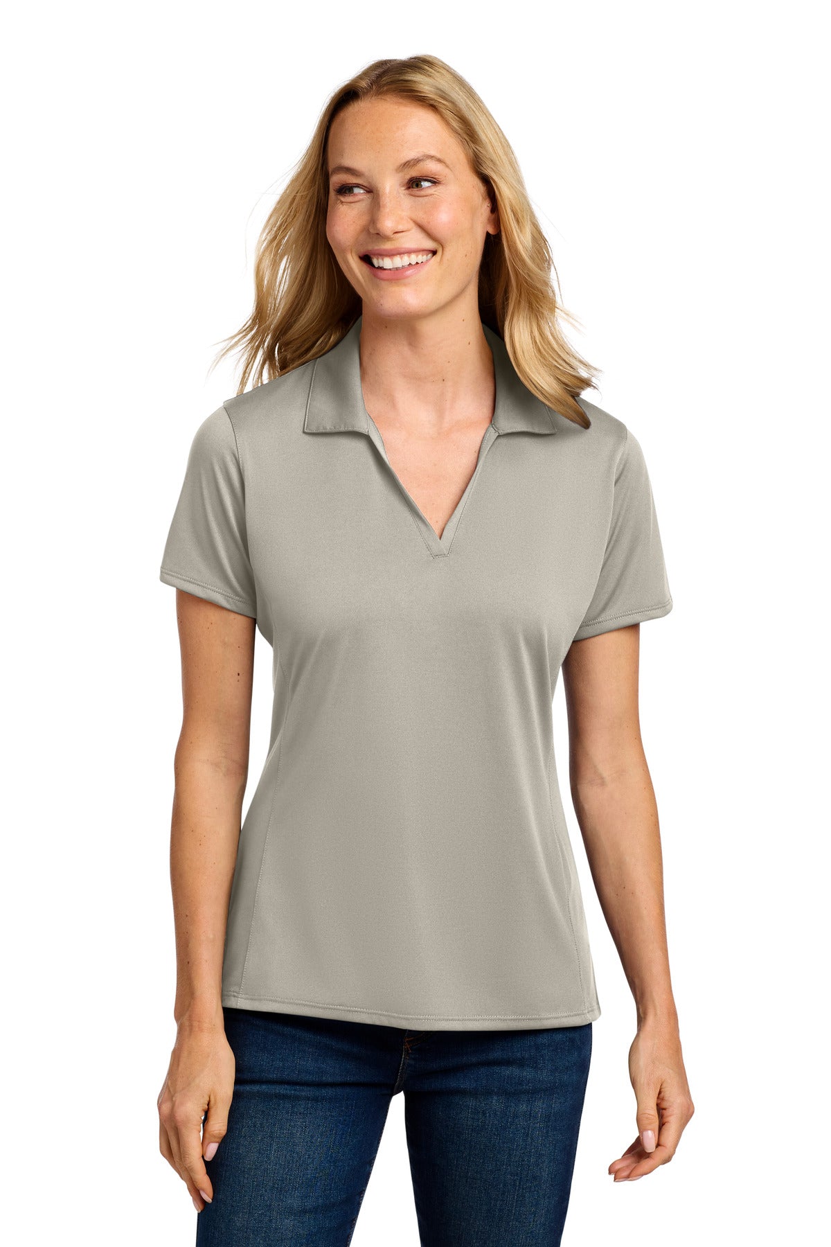 Custom Embroidery or DTF Print - Port Authority ® Women's Performance Staff Polo LK398