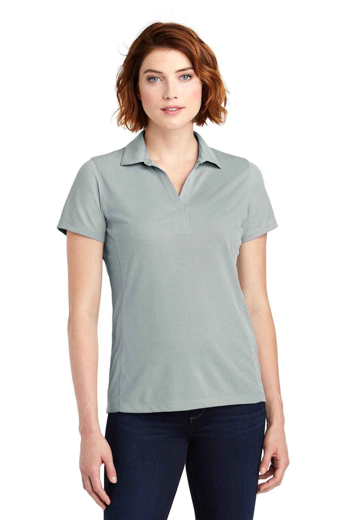 Custom Embroidered - Port Authority © Women's Poly Oxford Pique Polo. LK582
