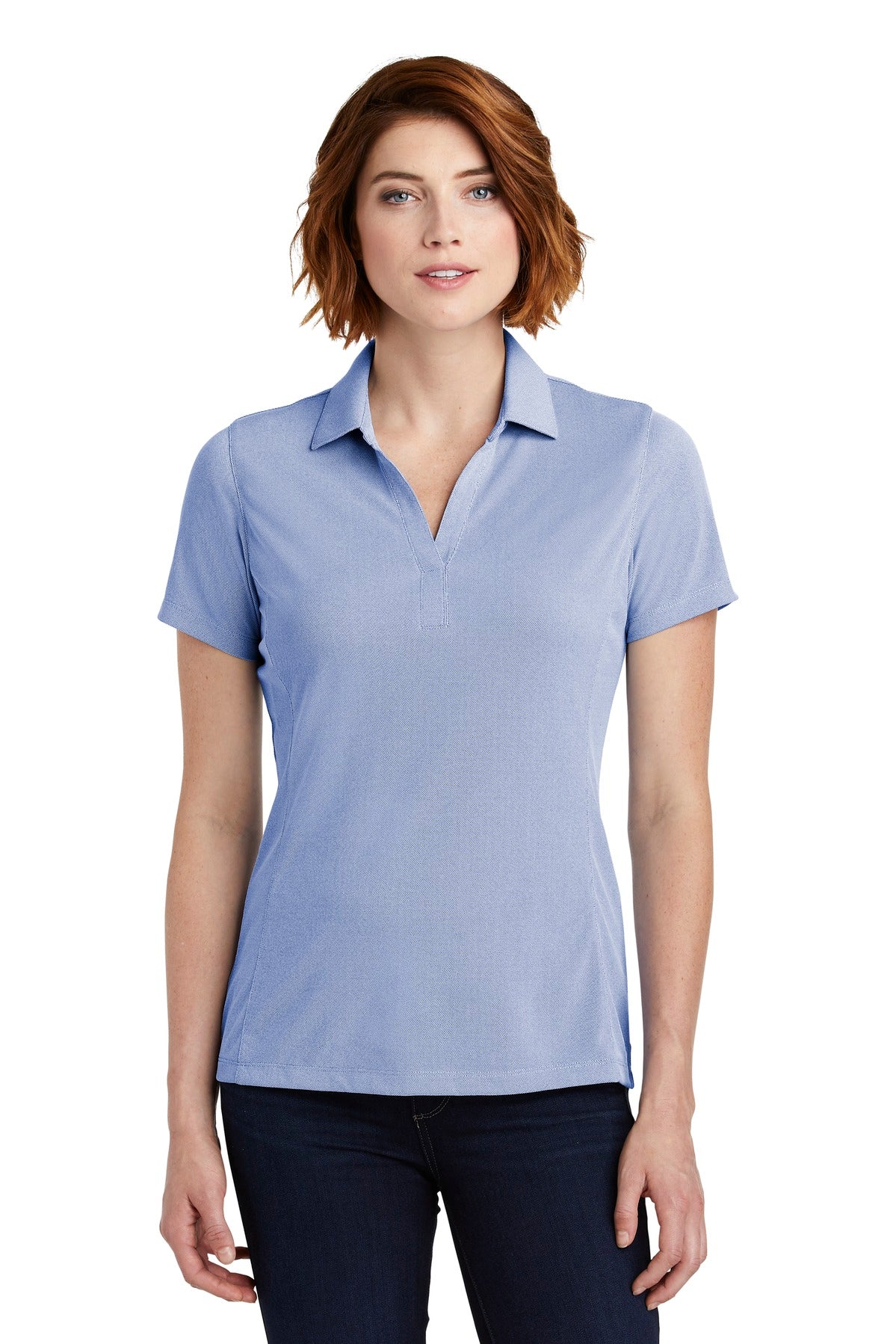 Custom Embroidered - Port Authority © Women's Poly Oxford Pique Polo. LK582