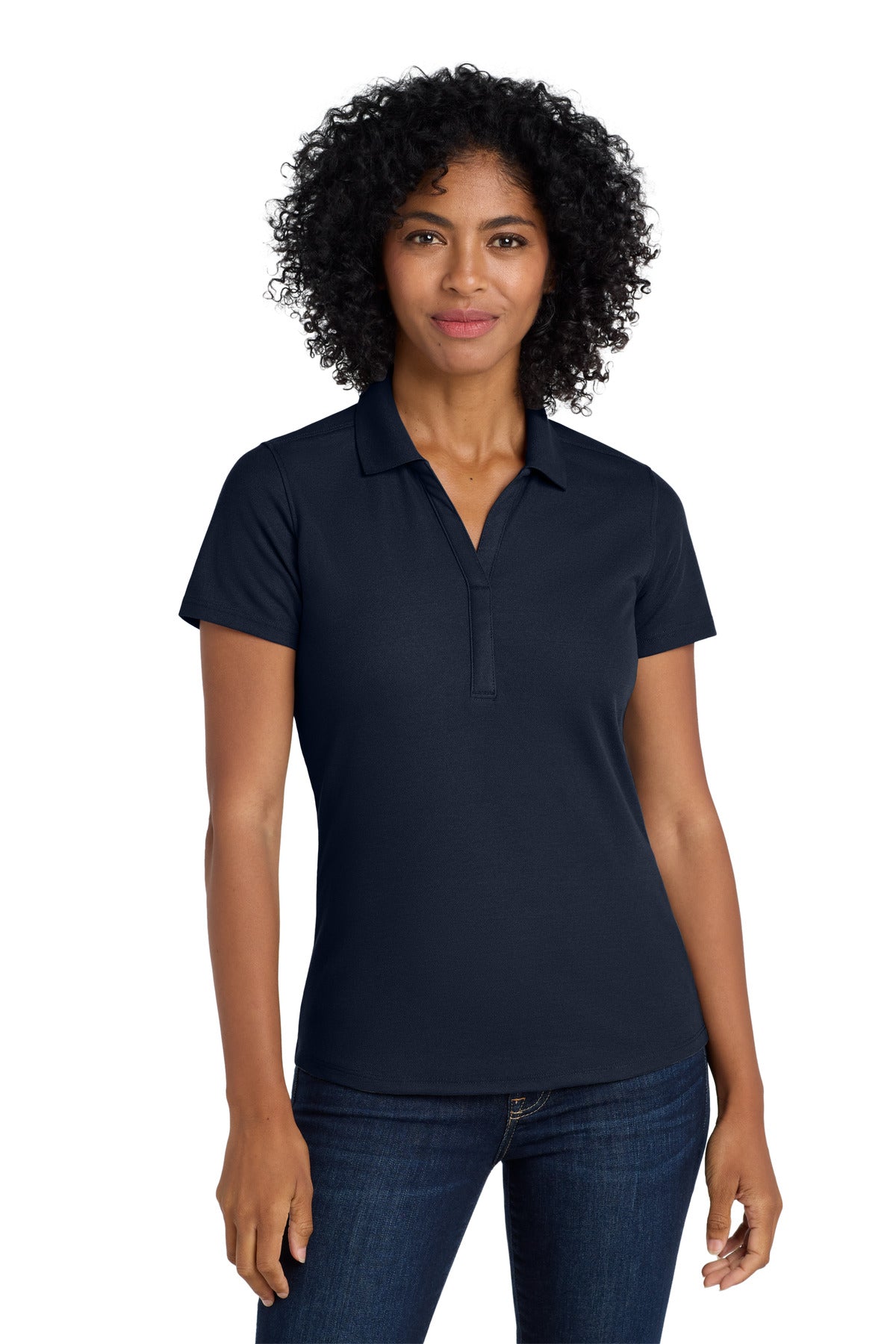 Custom Embroidery or DTF Print - Port Authority ® Women's EZPerformance ™ Pique Polo. LK600