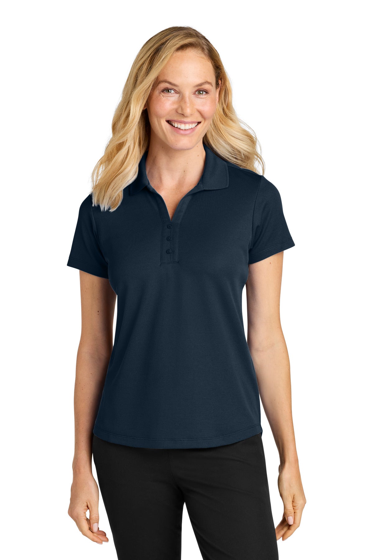 Custom Embroidery or DTF Print - Port Authority ® Women's Plaited Pique Polo LK620