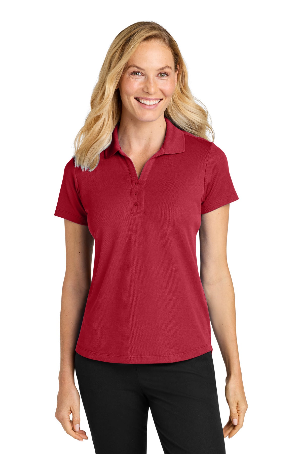 Custom Embroidery or DTF Print - Port Authority ® Women's Plaited Pique Polo LK620