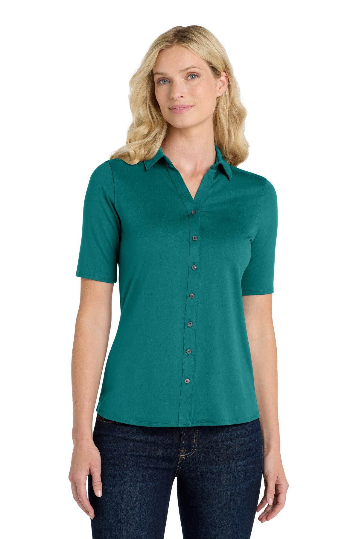 Custom Embroidered - Port Authority© Women's City Stretch Top. LK682