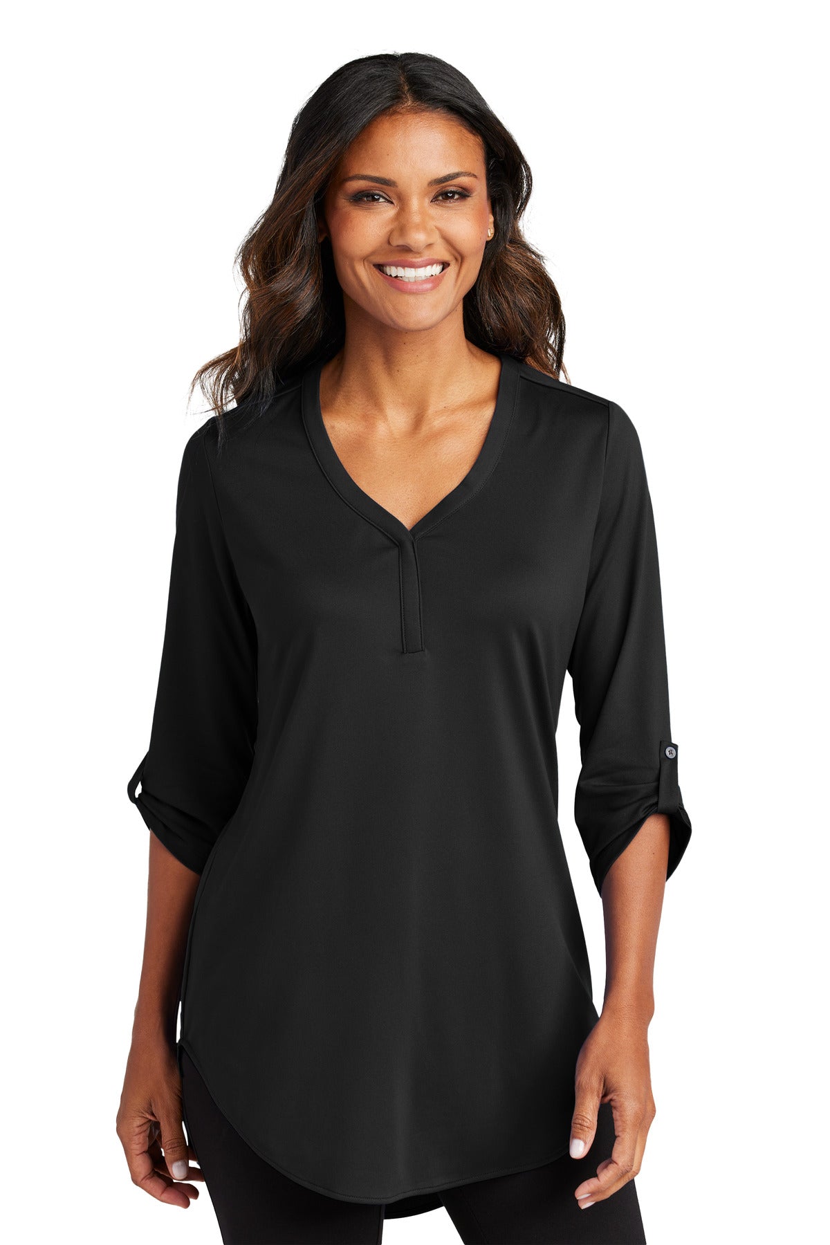 Custom Embroidery or DTF Print - Port Authority ® Women's City Stretch 3/4-Sleeve Tunic LK6840