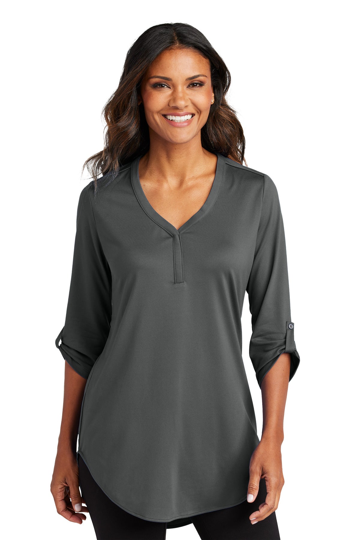 Custom Embroidery or DTF Print - Port Authority ® Women's City Stretch 3/4-Sleeve Tunic LK6840