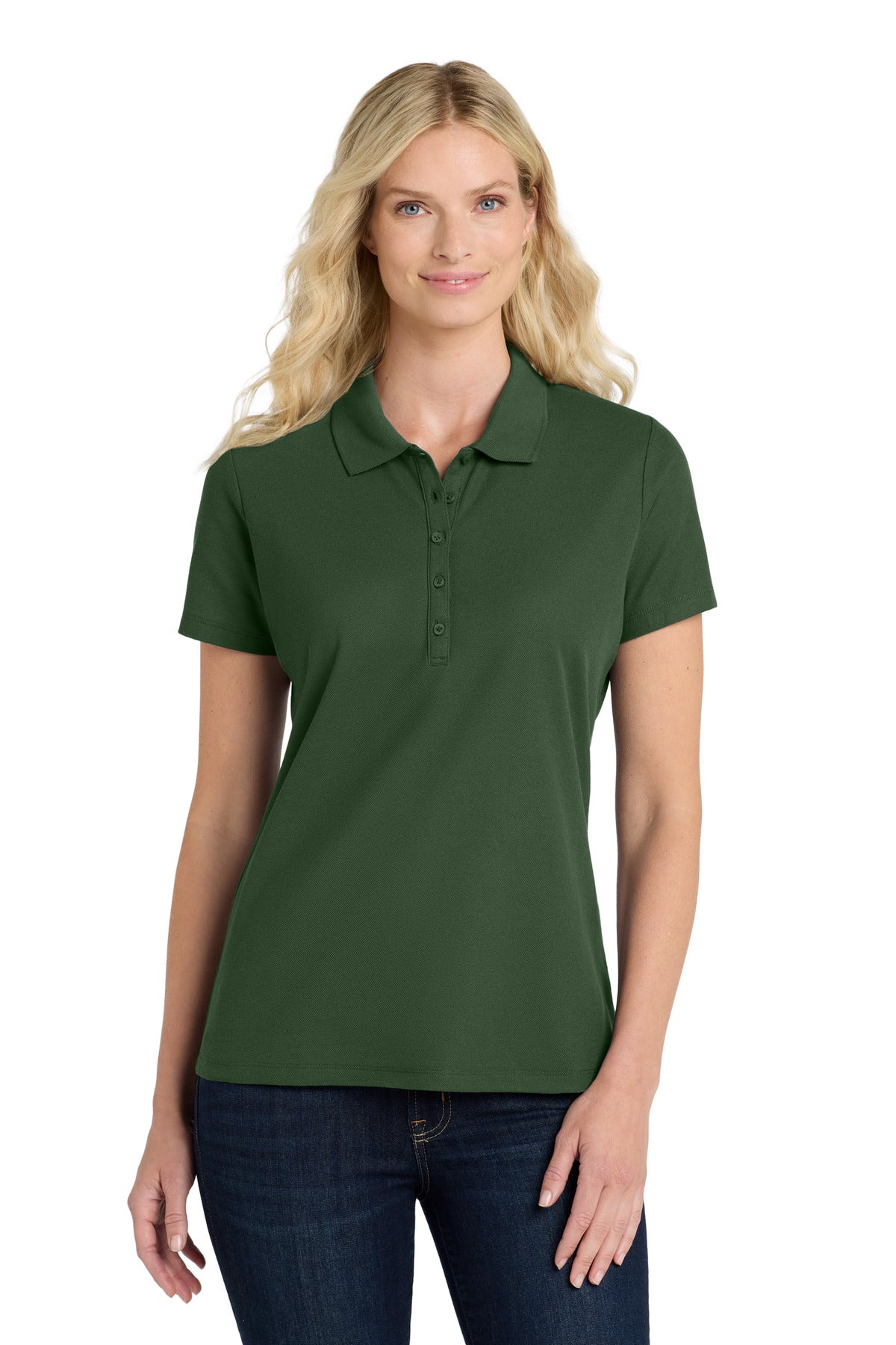 Custom Embroidery or DTF Print - Port Authority ® Women's SuperPro React ™ Polo. LK810