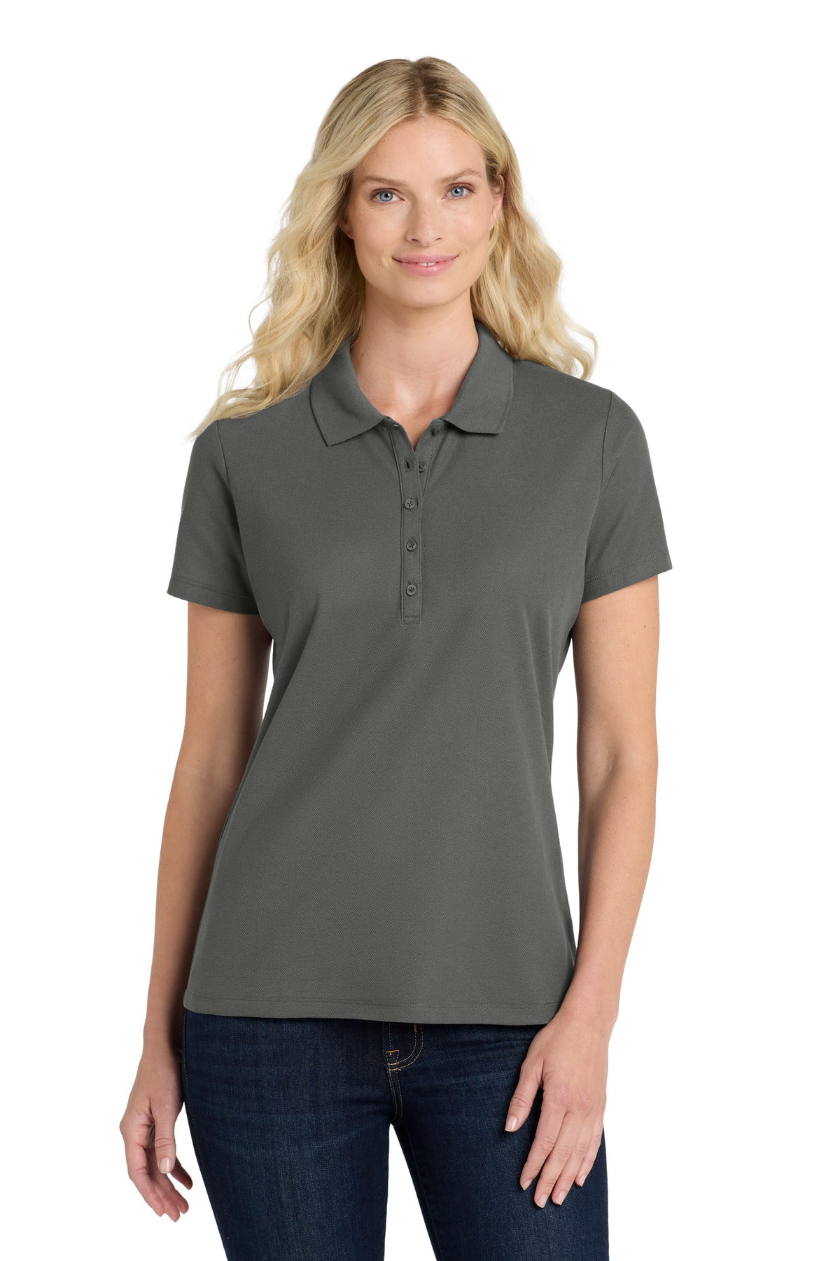 Custom Embroidery or DTF Print - Port Authority ® Women's SuperPro React ™ Polo. LK810