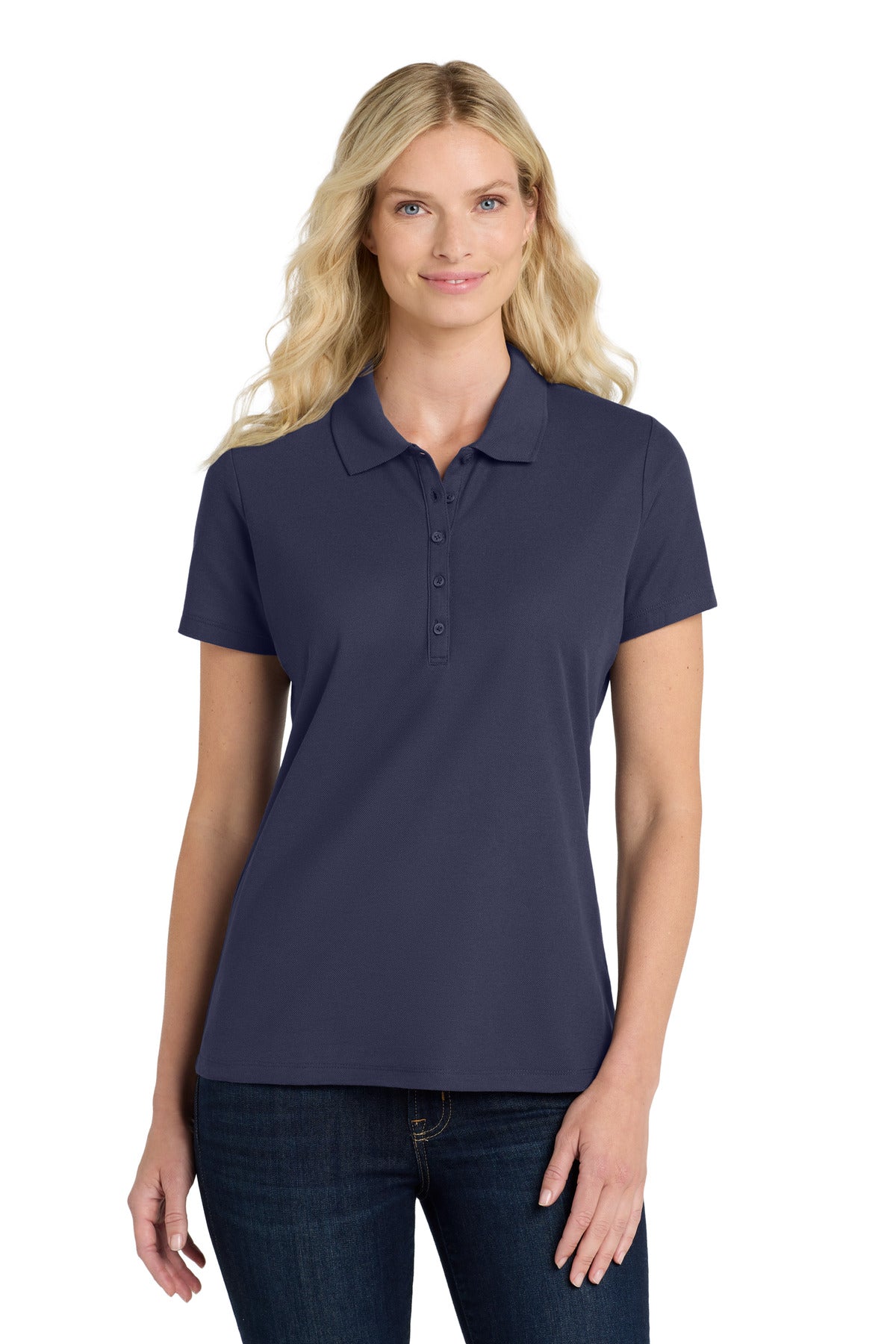 Custom Embroidery or DTF Print - Port Authority ® Women's SuperPro React ™ Polo. LK810