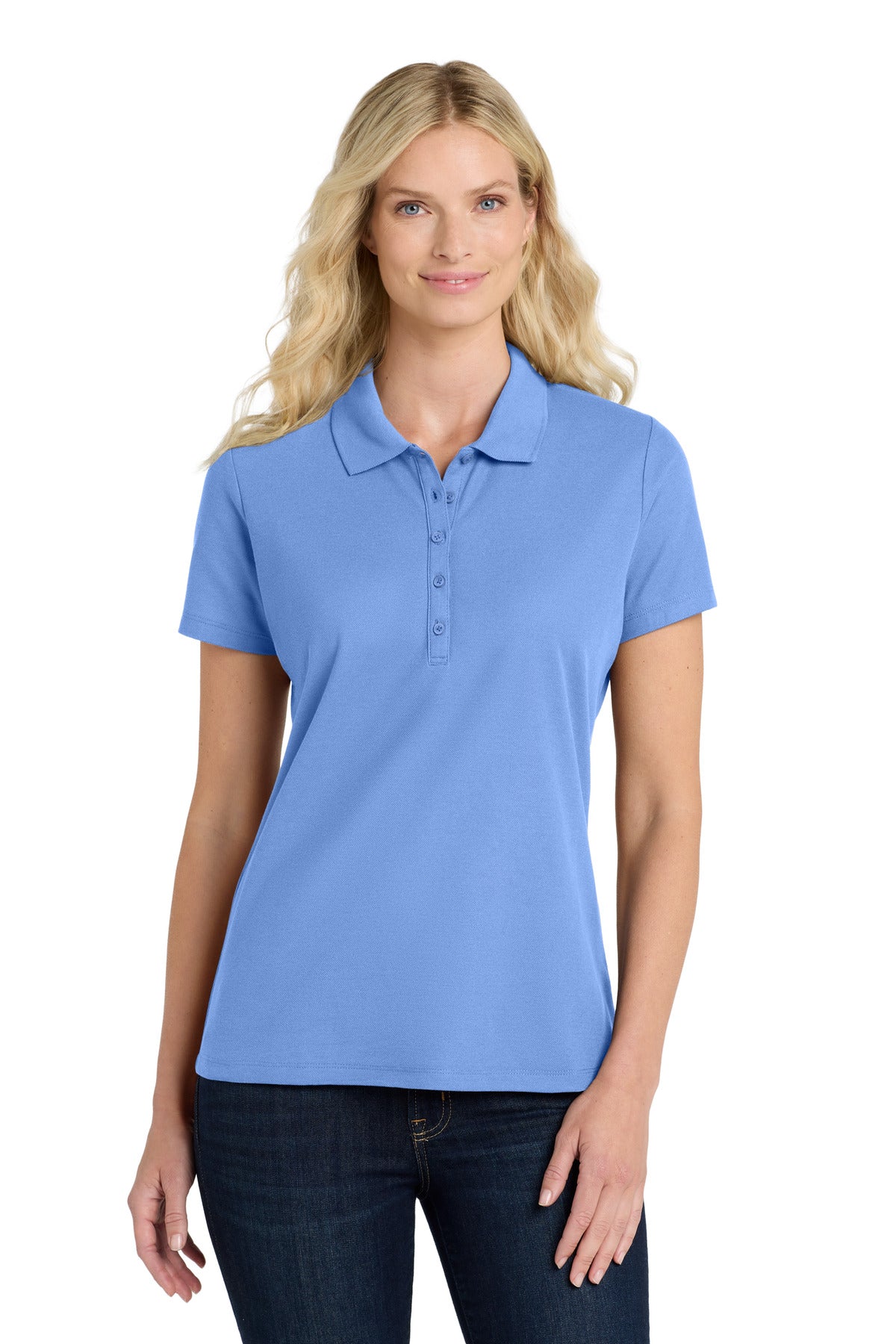 Custom Embroidery or DTF Print - Port Authority ® Women's SuperPro React ™ Polo. LK810