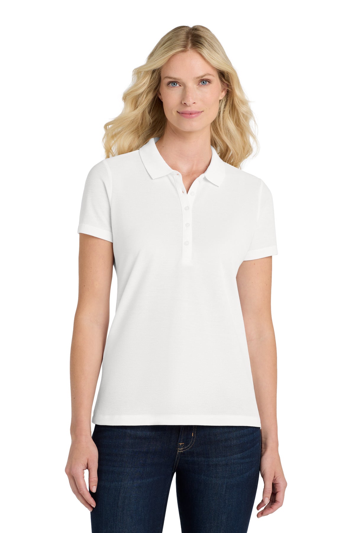Custom Embroidery or DTF Print - Port Authority ® Women's SuperPro React ™ Polo. LK810