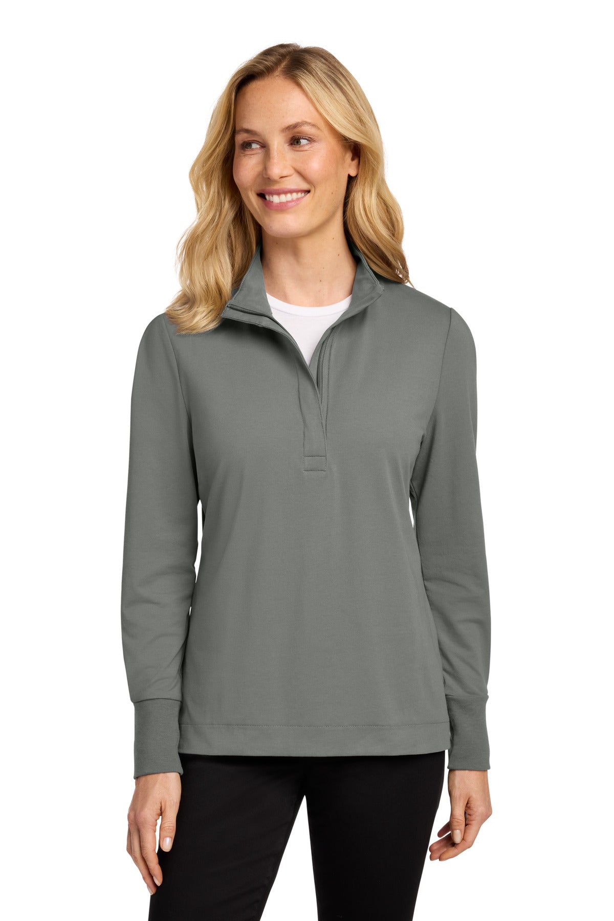 Custom Embroidery or DTF Print - Port Authority ® Women's Fairway Stretch 1/4-Zip LK829