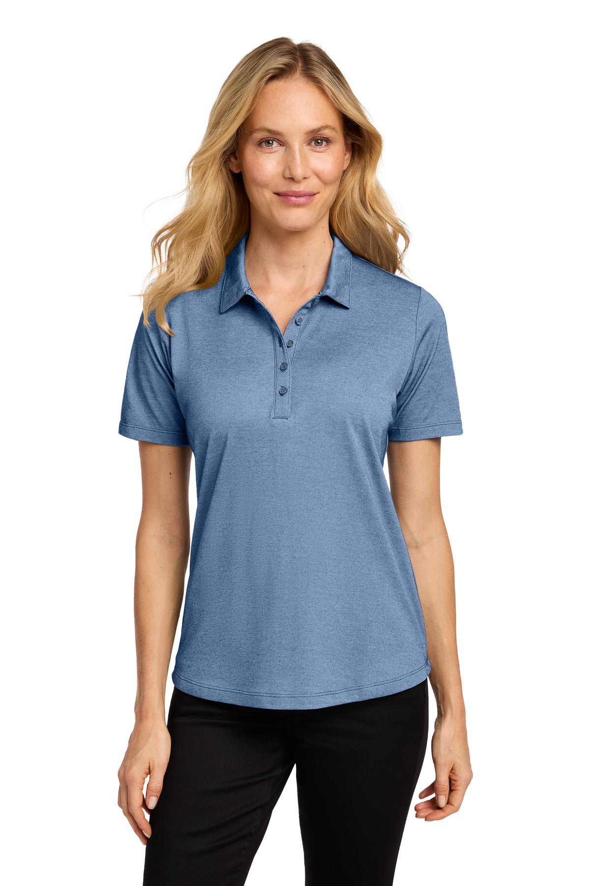 Custom Embroidery or DTF Print - Port Authority ® Women's Fine Pique Blend Polo LK830
