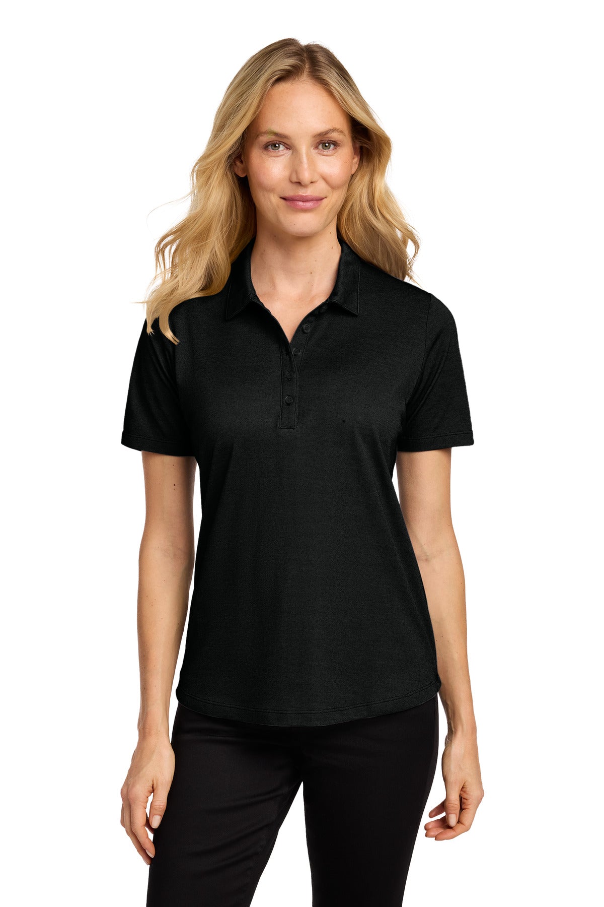 Custom Embroidery or DTF Print - Port Authority ® Women's Fine Pique Blend Polo LK830