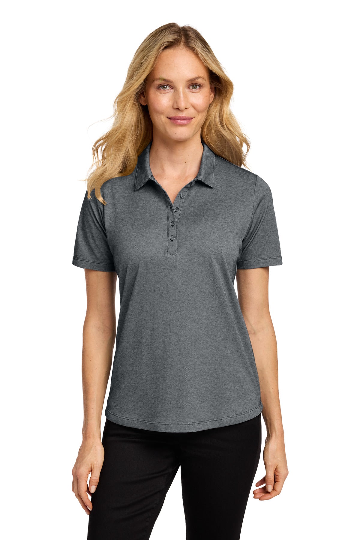 Custom Embroidery or DTF Print - Port Authority ® Women's Fine Pique Blend Polo LK830