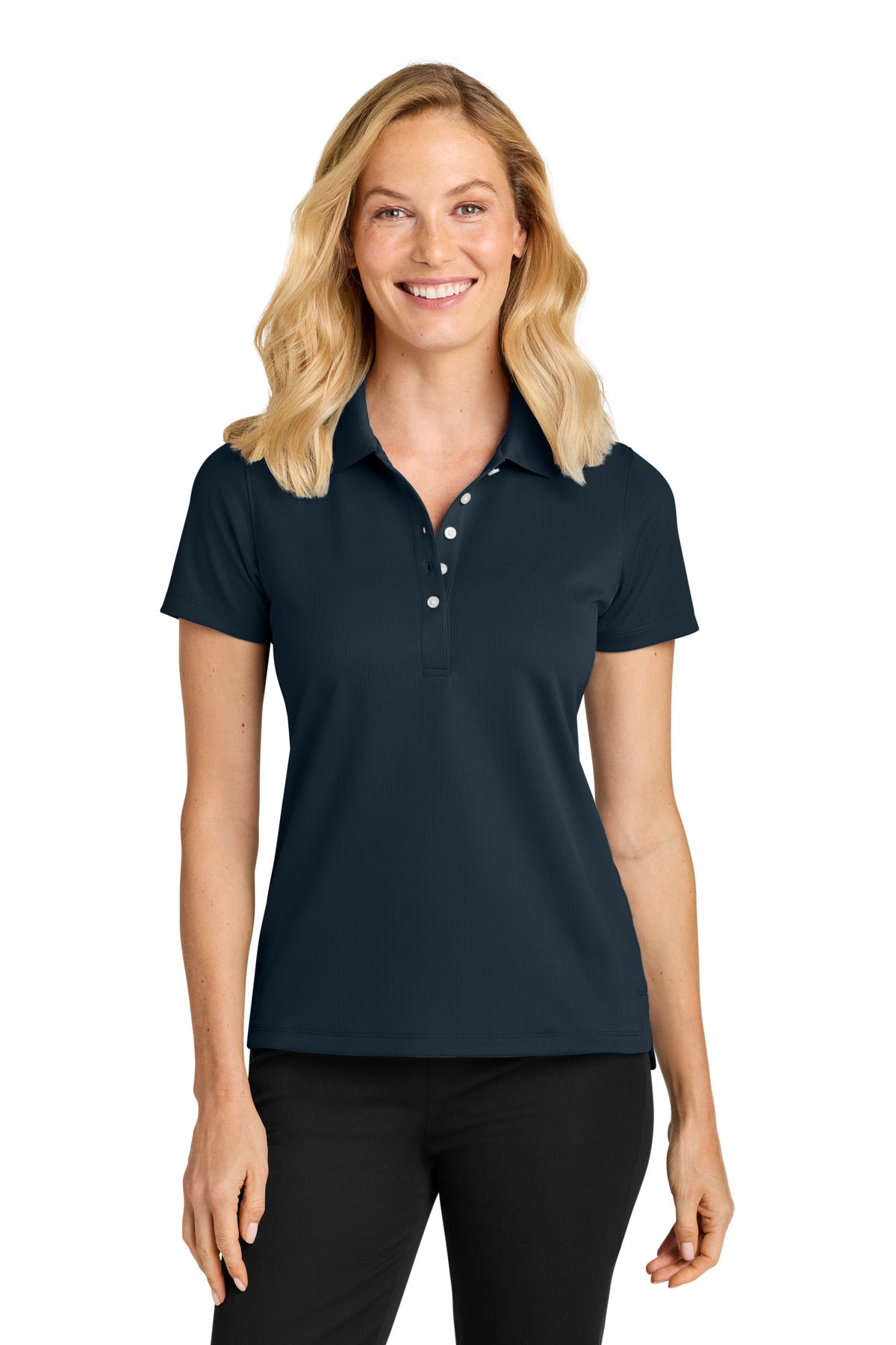 Custom Embroidery or DTF Print - Port Authority ® Women's Dry Zone ® Stain-Release Grid Polo LK845