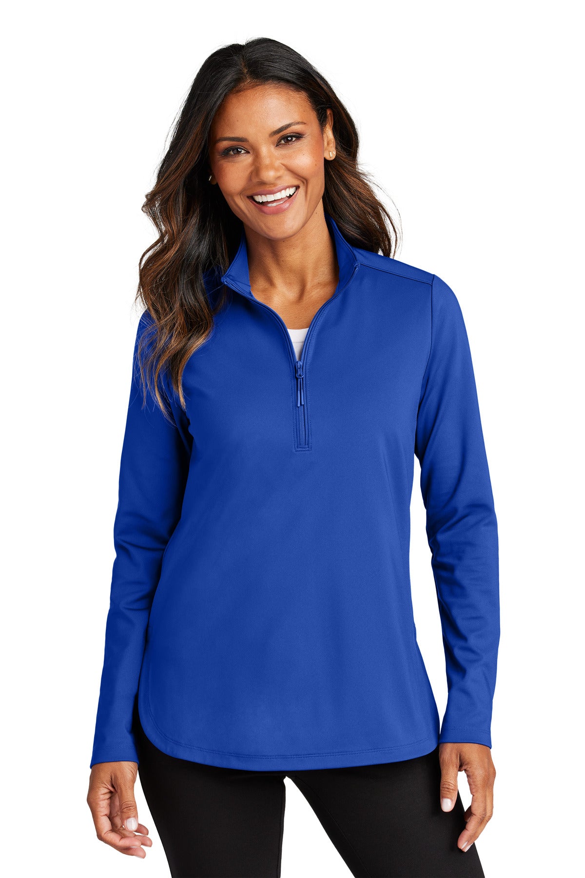 Custom Embroidered or DTF Print on Port Authority ® Women's C-FREE ® Double Knit 1/4-Zip LK880
