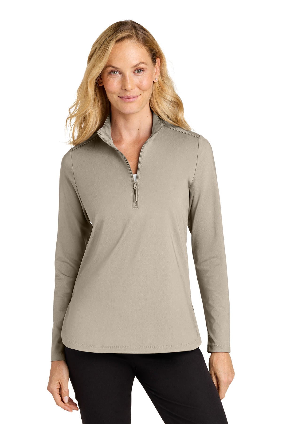 Custom Embroidery or DTF Print - Port Authority ® Women's C-FREE ® Double Knit 1/4-Zip LK880