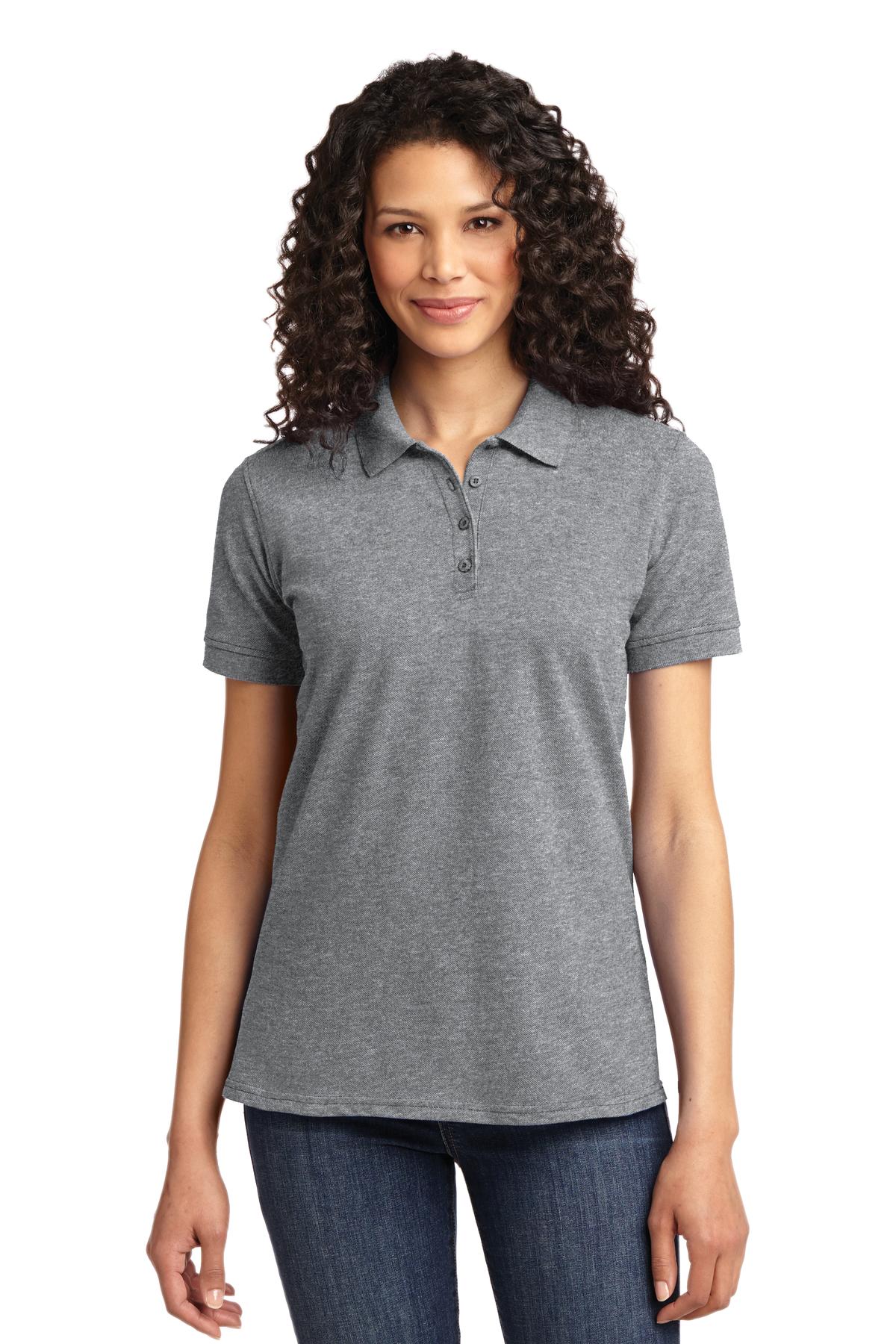 Custom Embroidered - Port & Company© Women's Core Blend Pique Polo. LKP155