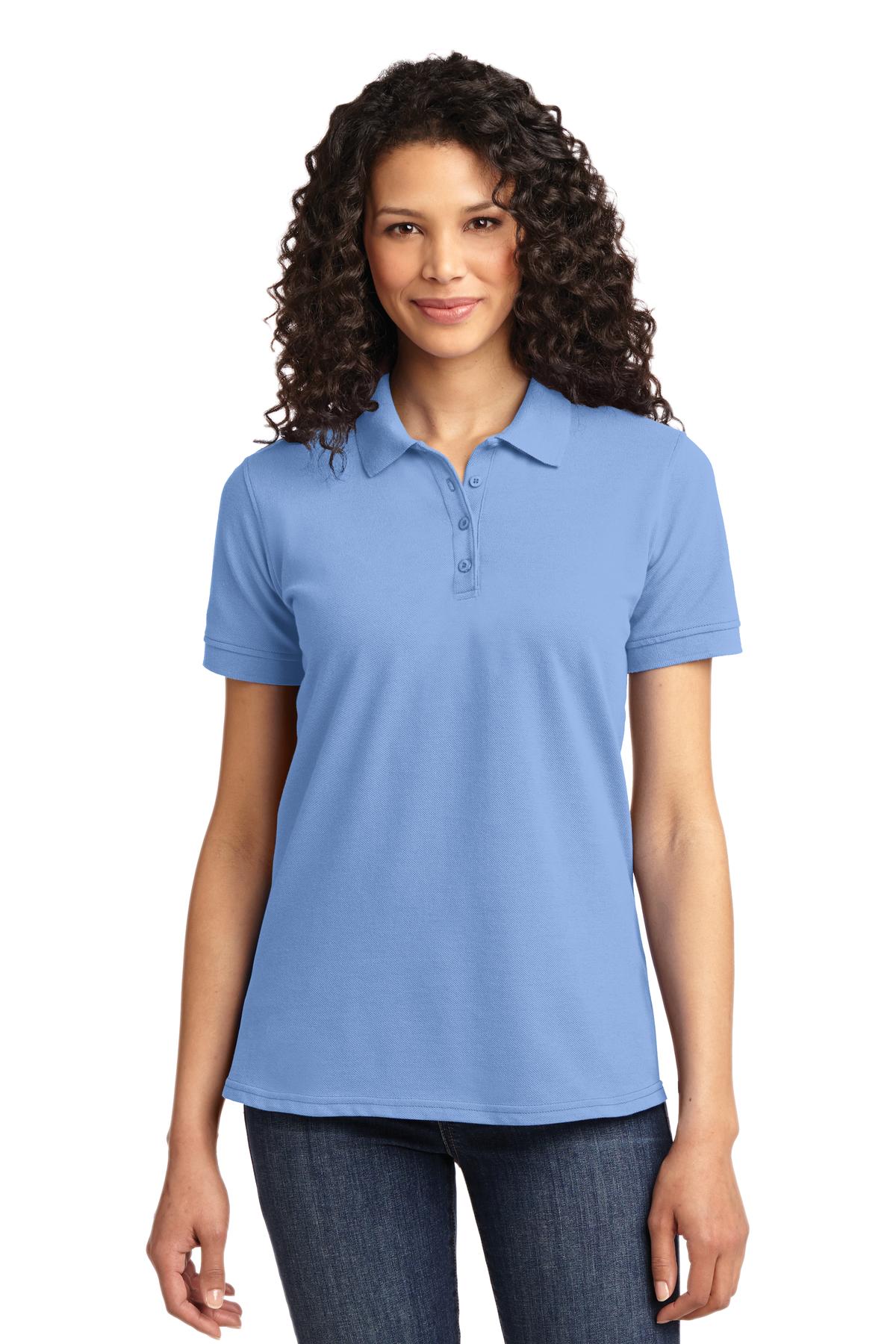 Custom Embroidered - Port & Company© Women's Core Blend Pique Polo. LKP155