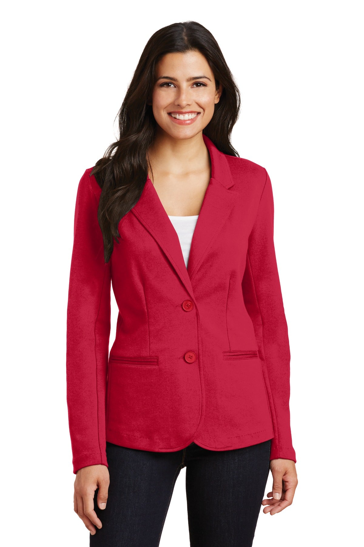 Custom Embroidery or DTF Print - Port Authority ® Women's Knit Blazer. LM2000
