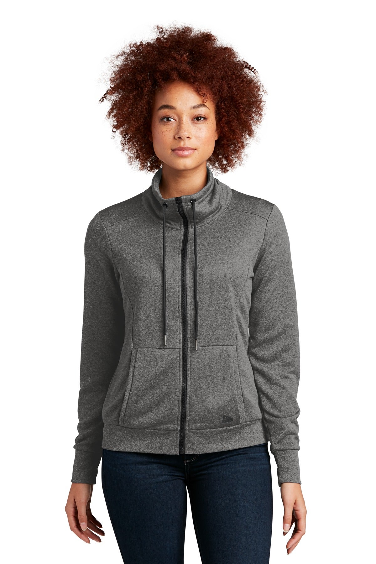 Custom Embroidery - New Era ® Women's Performance Terry Full-Zip Cowl LNEA530