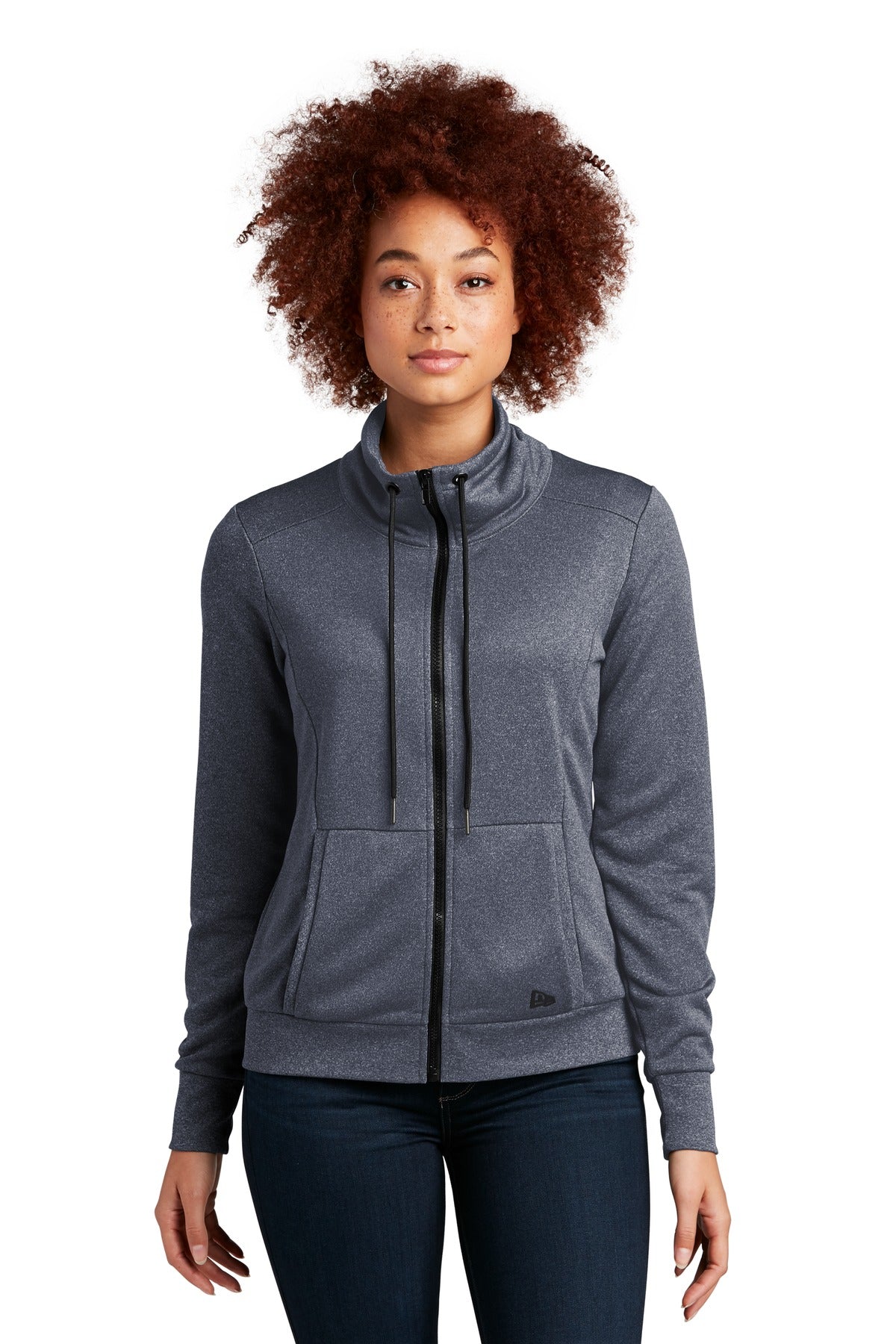 Custom Embroidery - New Era ® Women's Performance Terry Full-Zip Cowl LNEA530