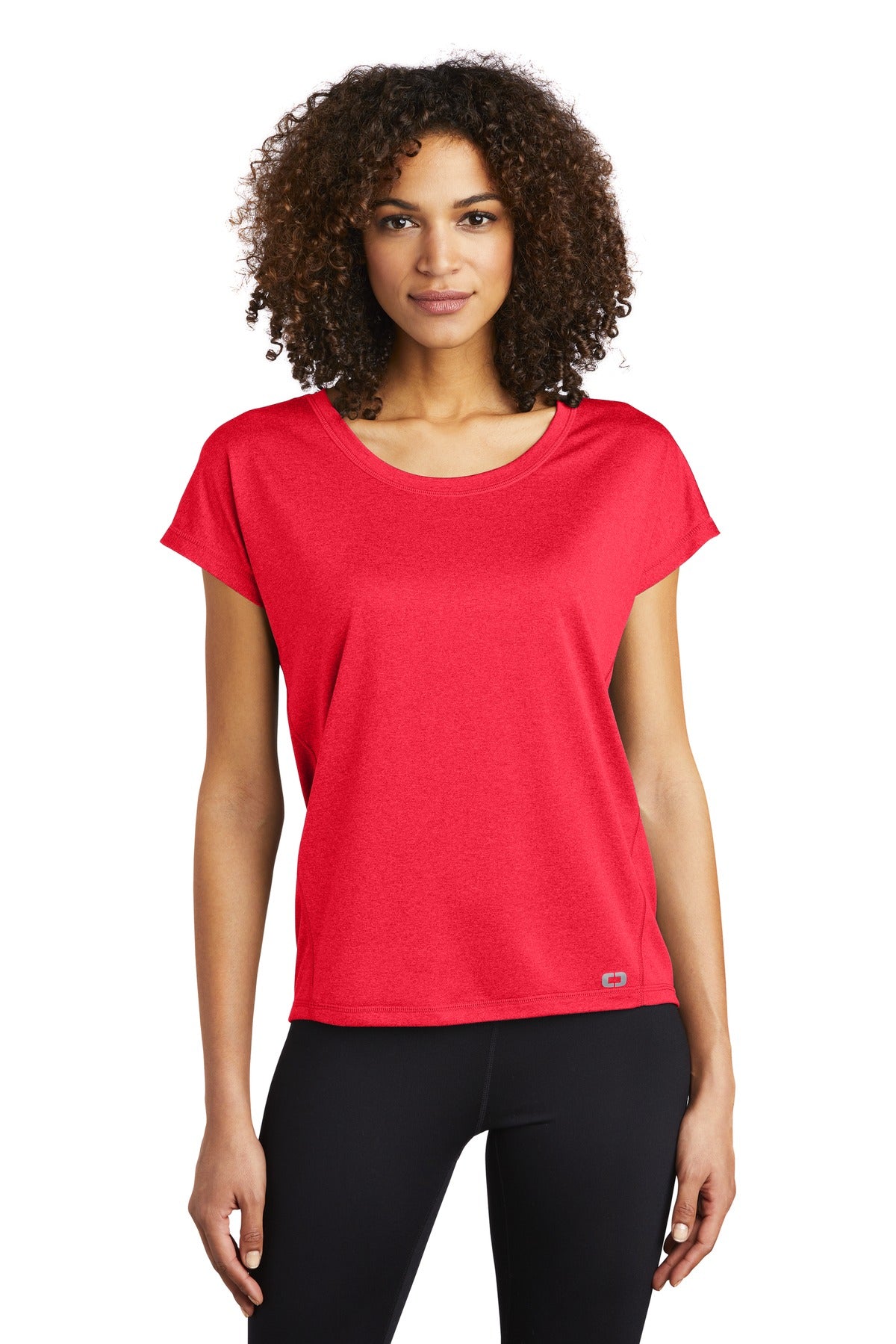 Custom Embroidered or DTF Print on OGIO ® Women's Pulse Dolman Tee LOE324