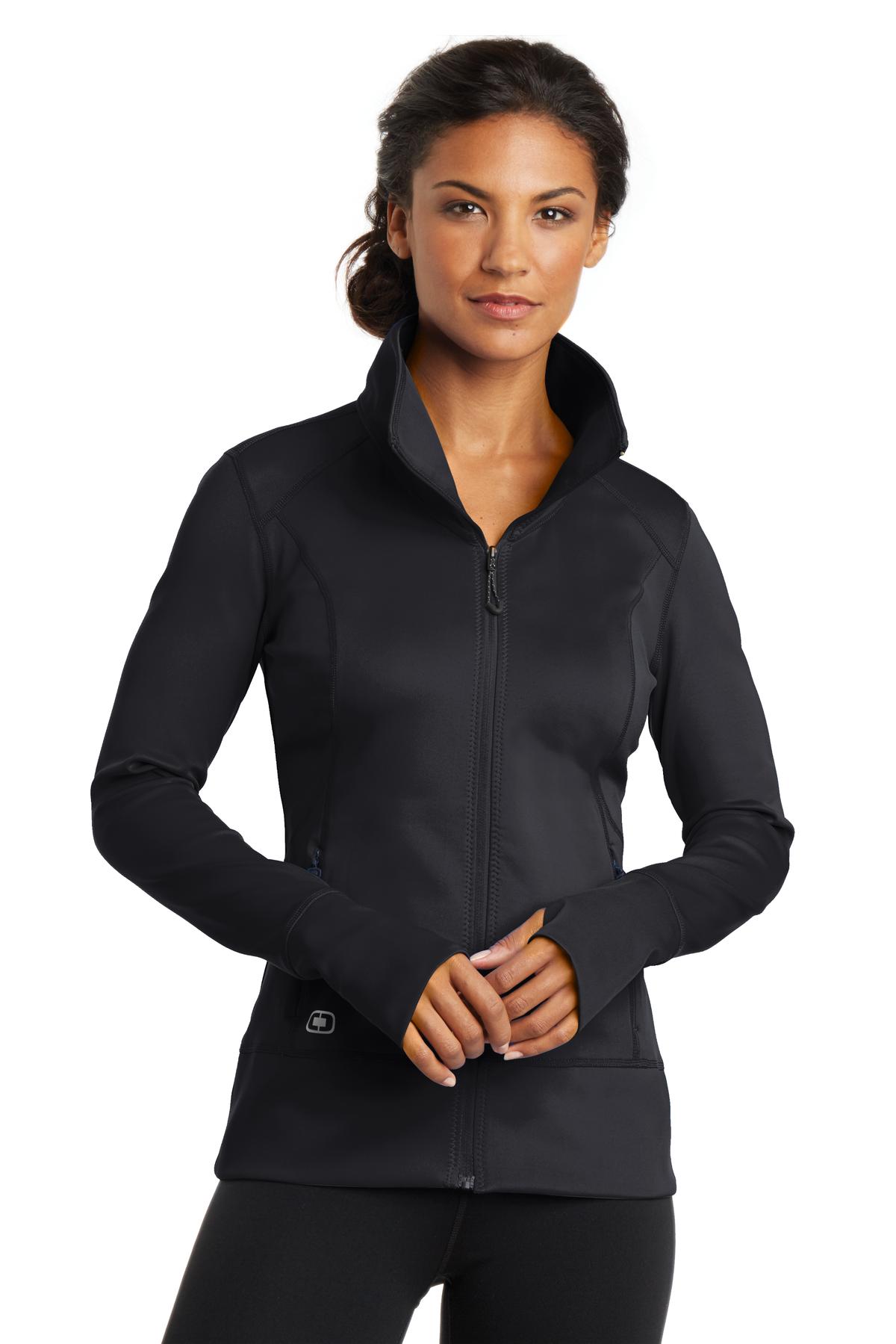 Custom Embroidered or DTF Print on OGIO ® Women's Fulcrum Full-Zip. LOE700