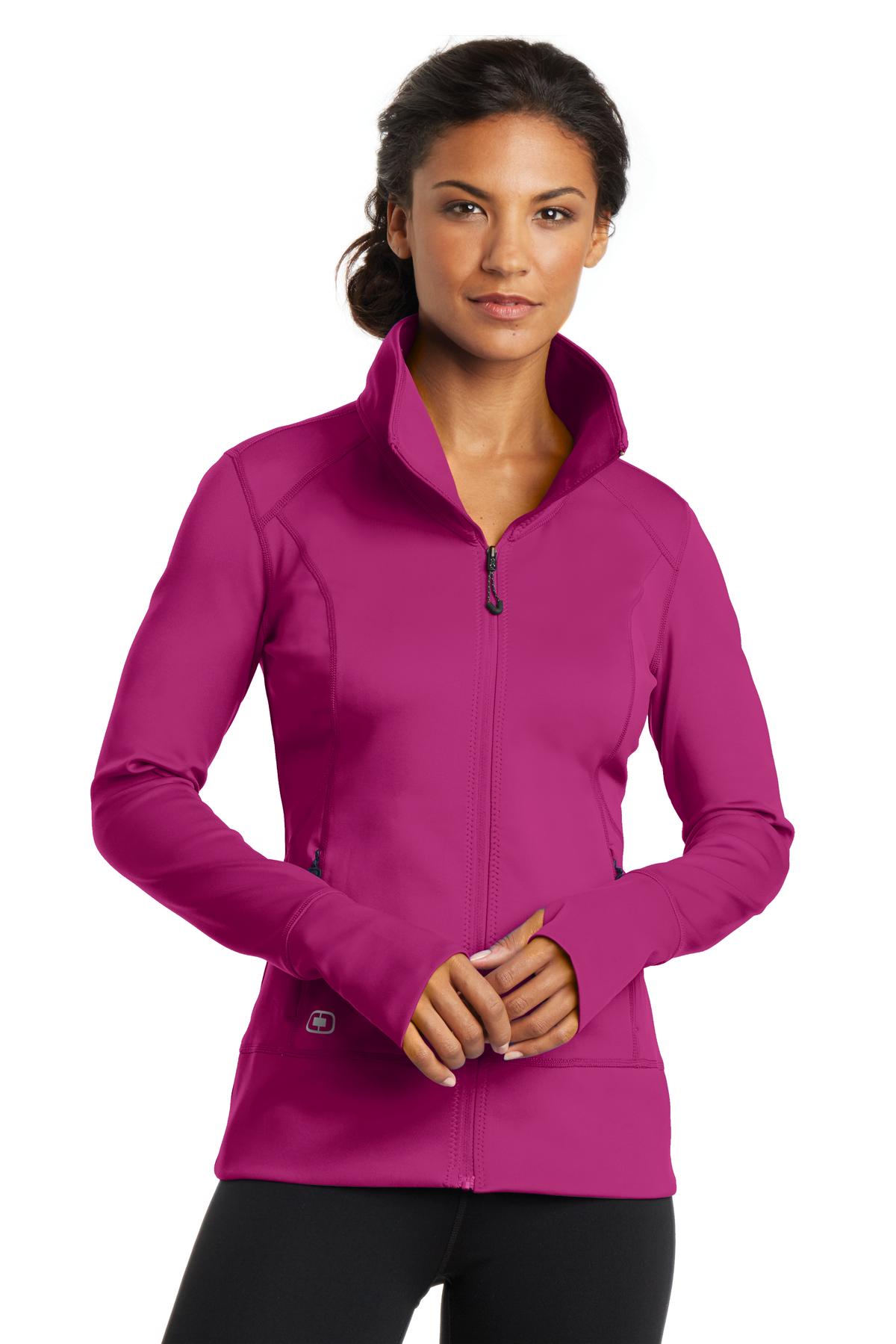 Custom Embroidered or DTF Print on OGIO ® Women's Fulcrum Full-Zip. LOE700