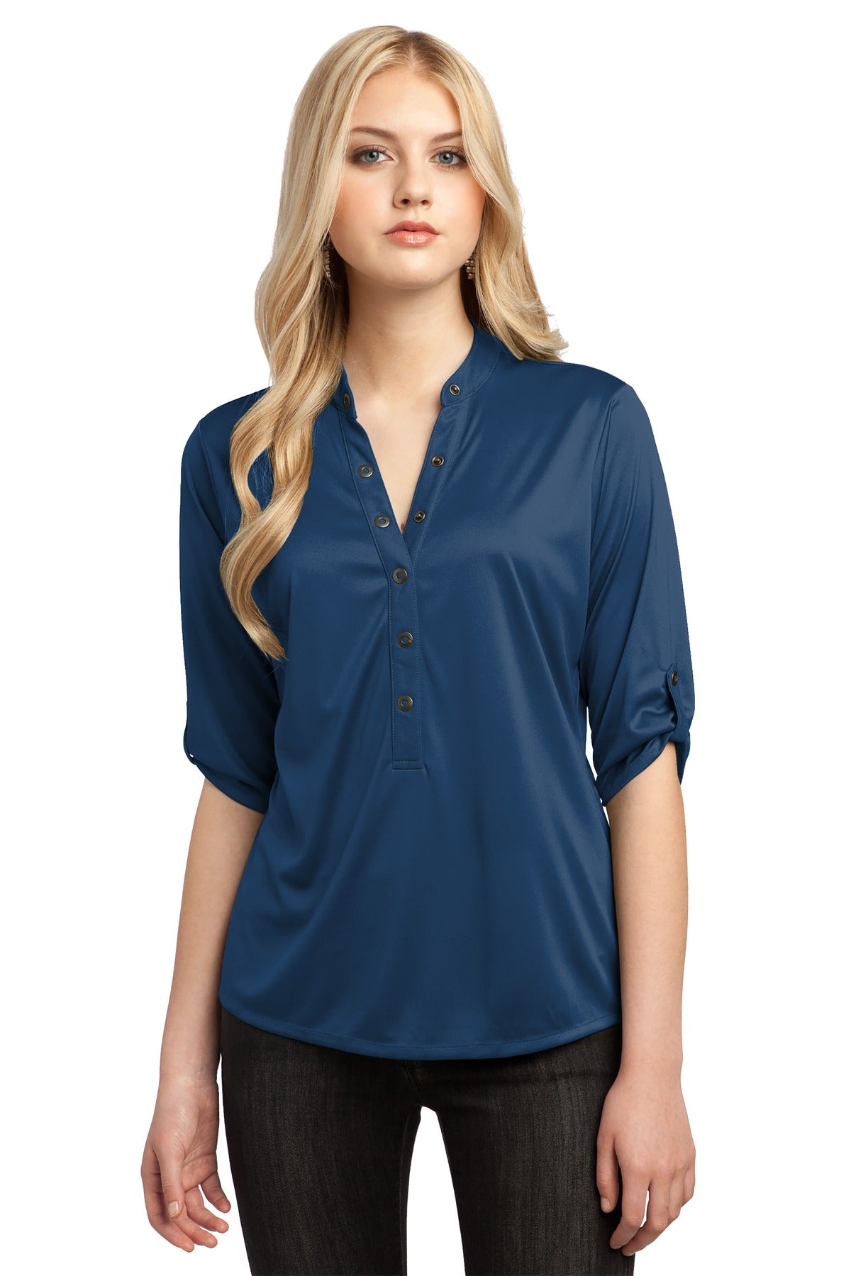 Custom Embroidery or DTF Print - OGIO ® - Crush Henley. LOG111