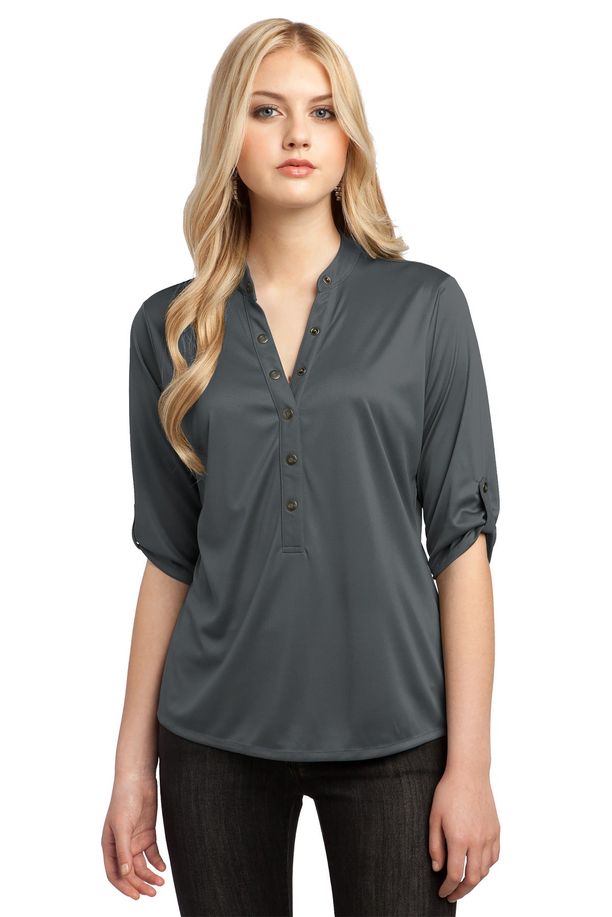 Custom Embroidery or DTF Print - OGIO ® - Crush Henley. LOG111