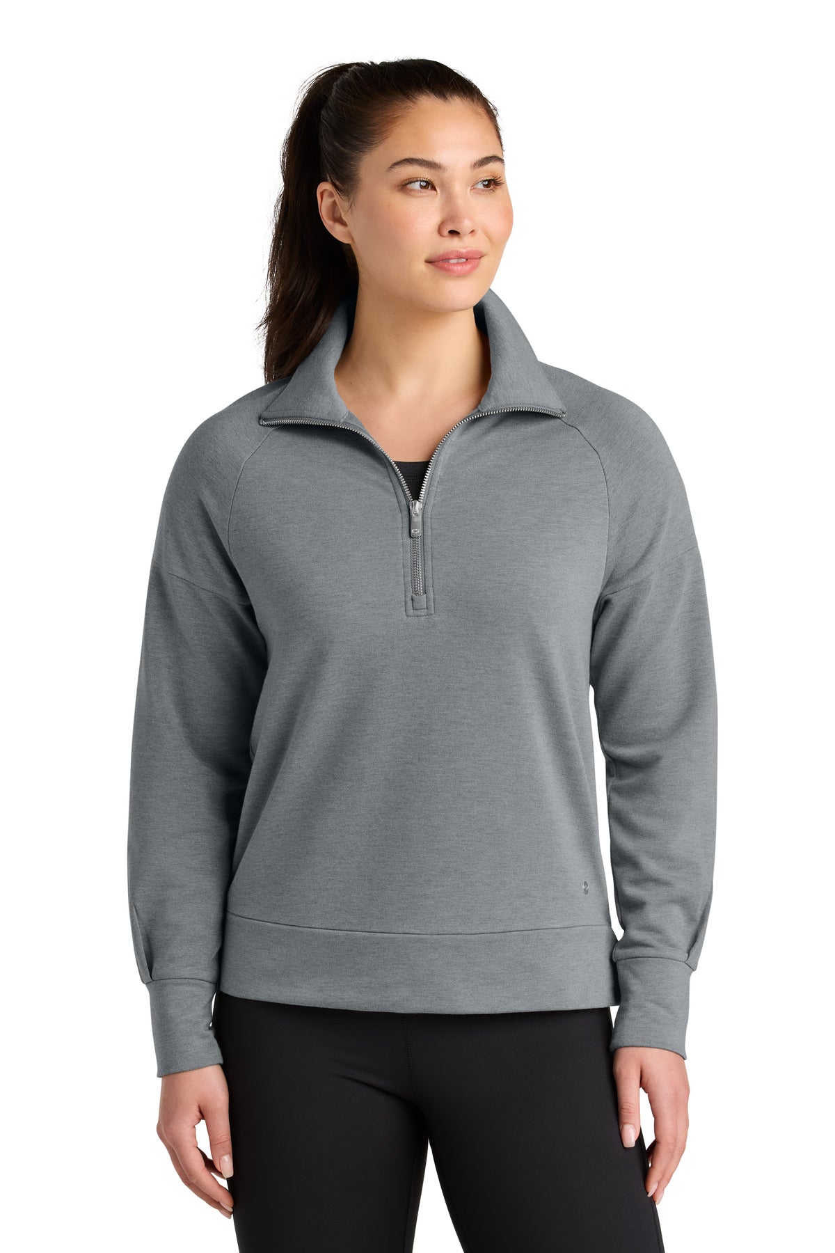 Custom Embroidered or DTF Print on OGIO ® Women's Luuma 1/2-Zip LOG814
