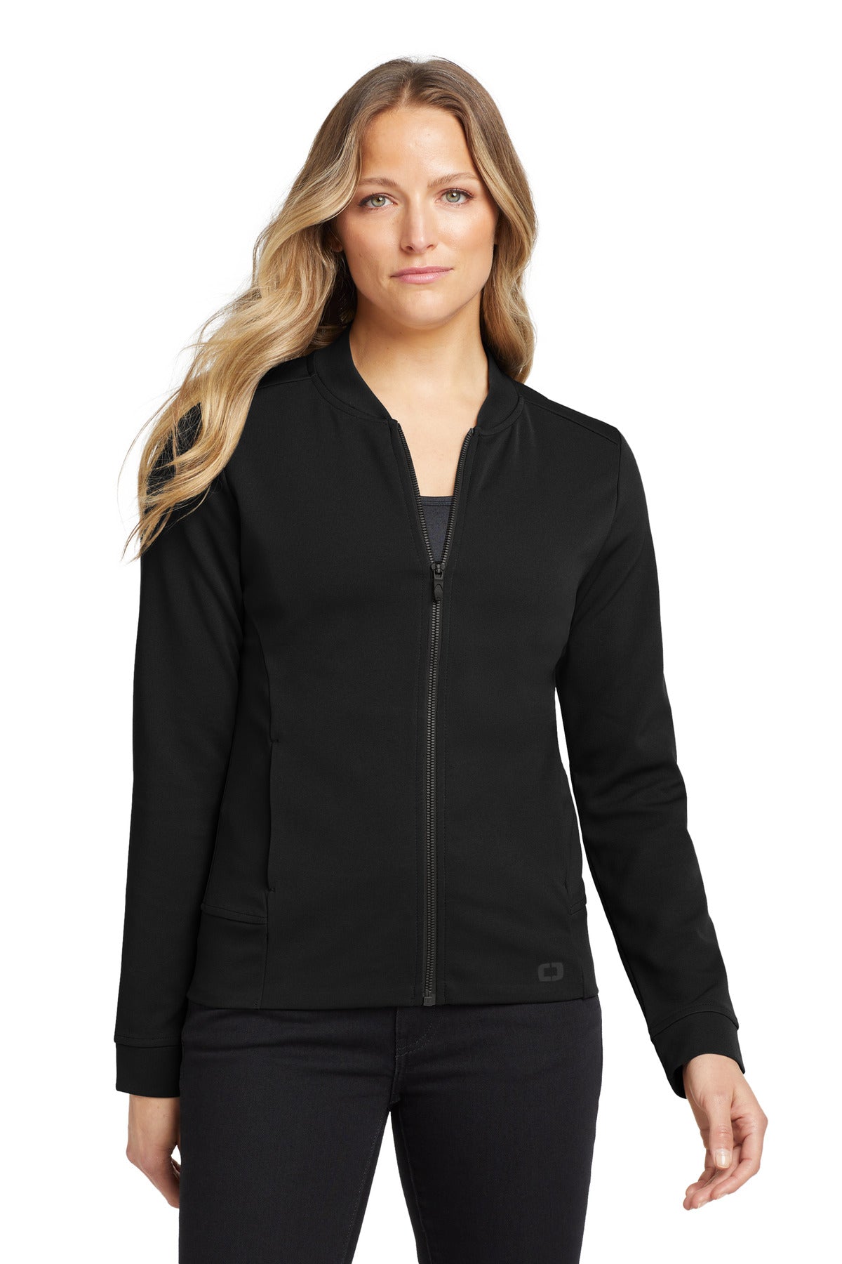 Custom Embroidered or DTF Print on OGIO ® Women's Hinge Full-Zip. LOG820