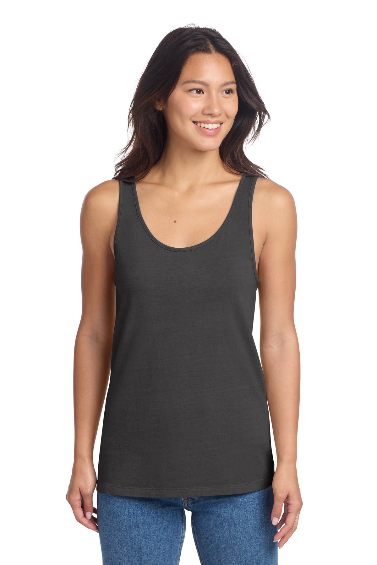 Custom Embroidery or DTF Print - Port & Co ® Women's Beach Wash ® Garment-Dyed Tank LPC099TT