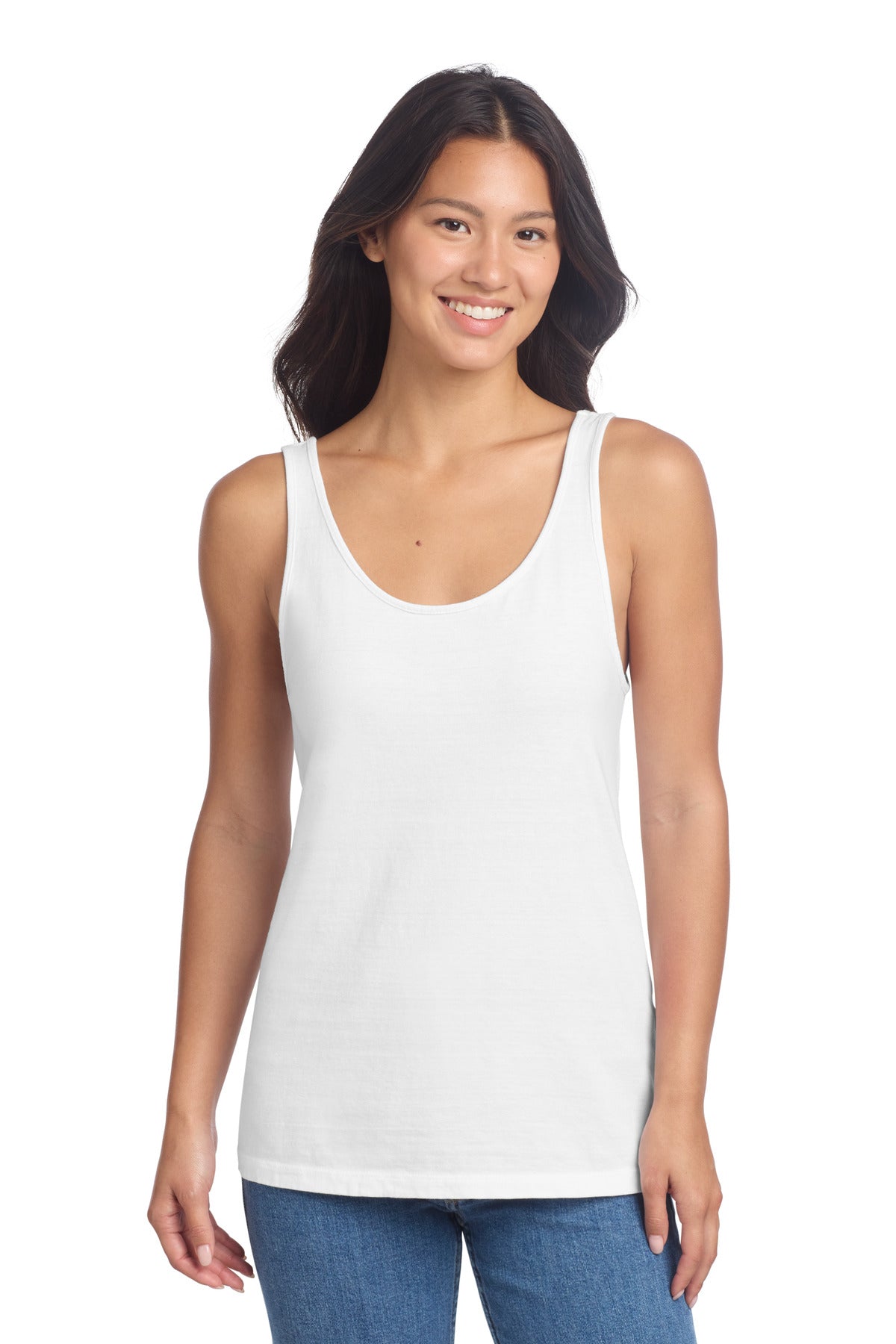Custom Embroidery or DTF Print - Port & Co ® Women's Beach Wash ® Garment-Dyed Tank LPC099TT