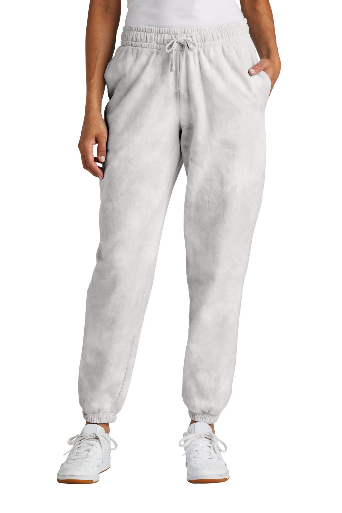 Custom Embroidered - Port & Company® Women's Beach Wash® Cloud Tie-Dye Sweatpant LPC140P