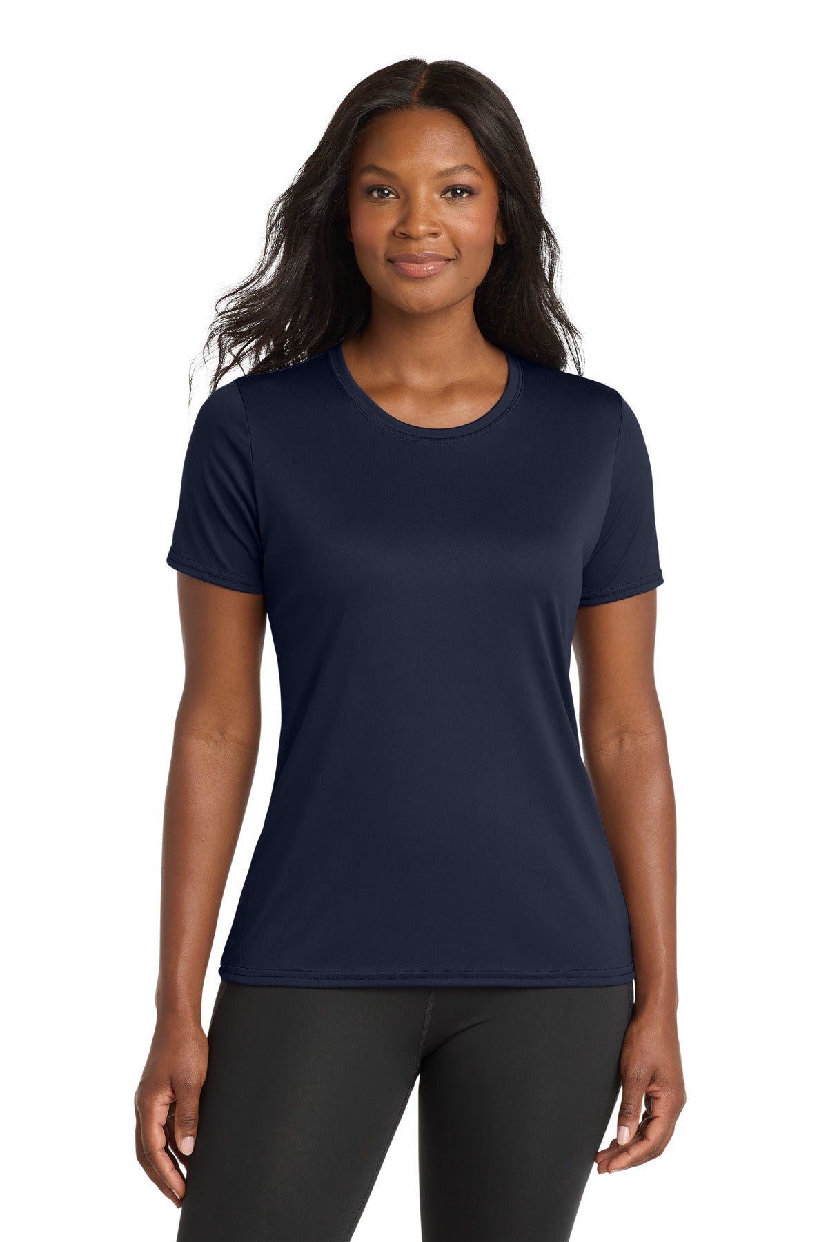 Custom Embroidery or DTF Print - Port & Co ® Women's Performance Tee. LPC380