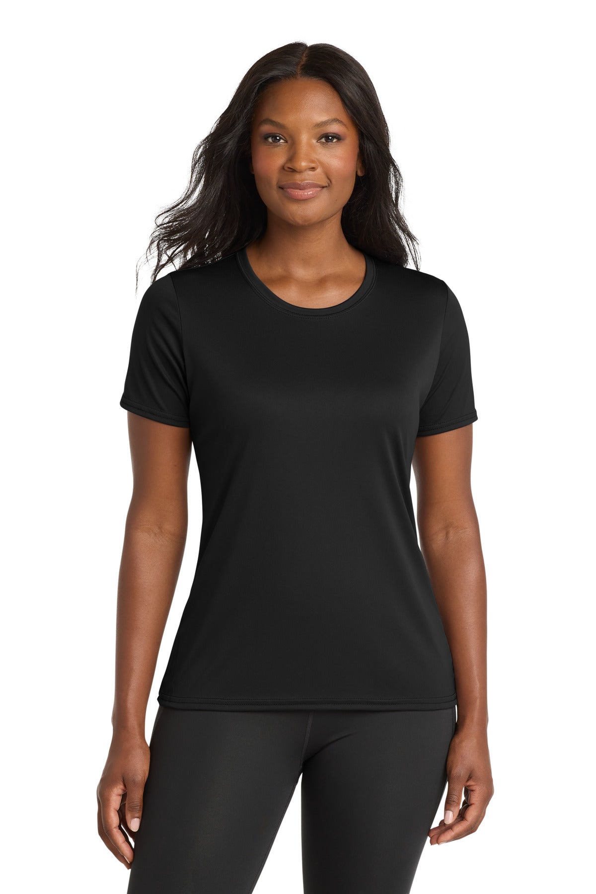 Custom Embroidery or DTF Print - Port & Co ® Women's Performance Tee. LPC380