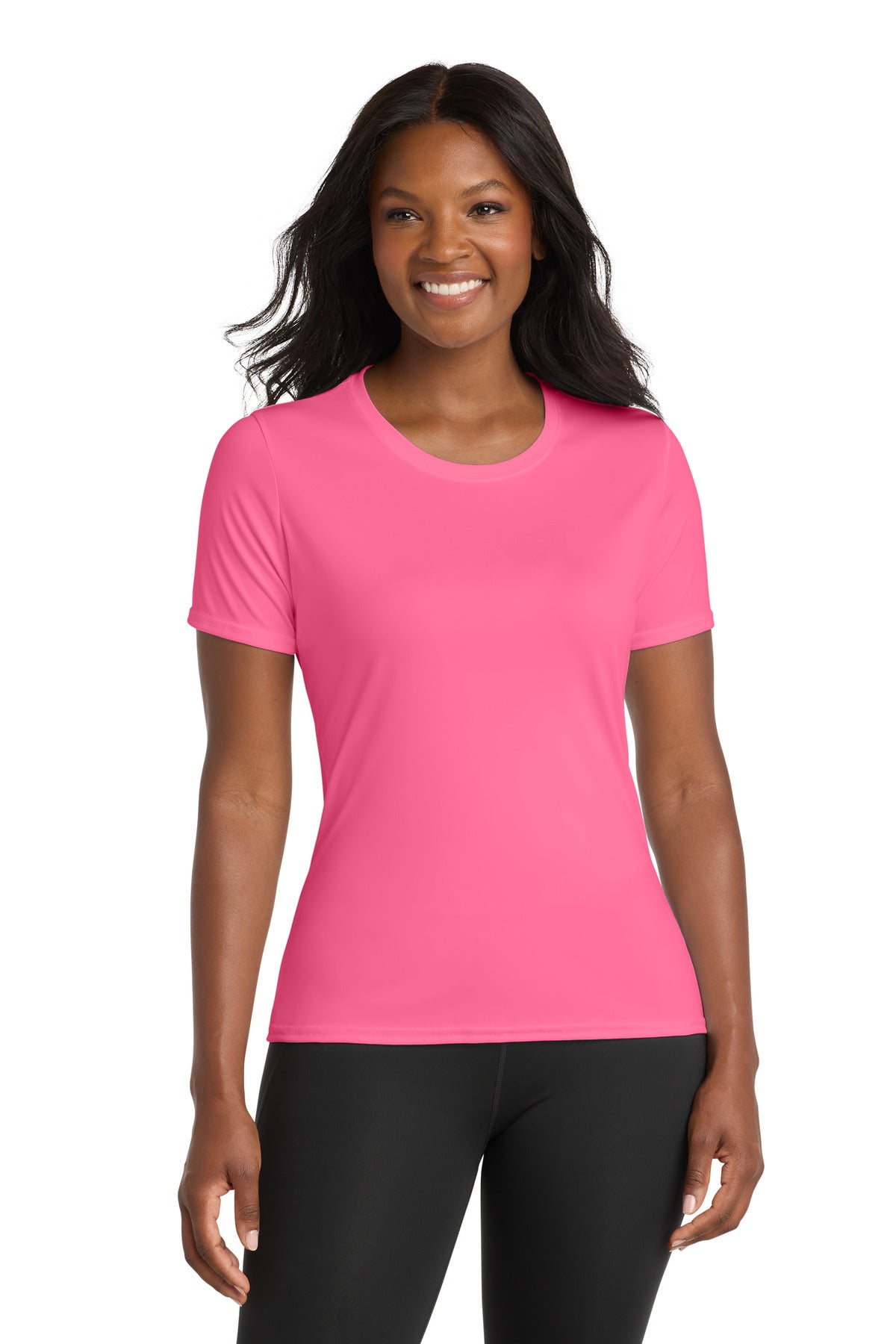 Custom Embroidery or DTF Print - Port & Co ® Women's Performance Tee. LPC380