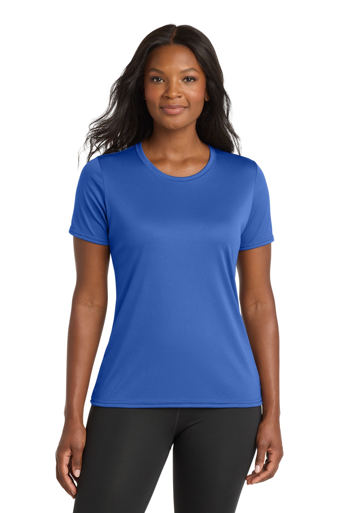 Custom Embroidery or DTF Print - Port & Co ® Women's Performance Tee. LPC380