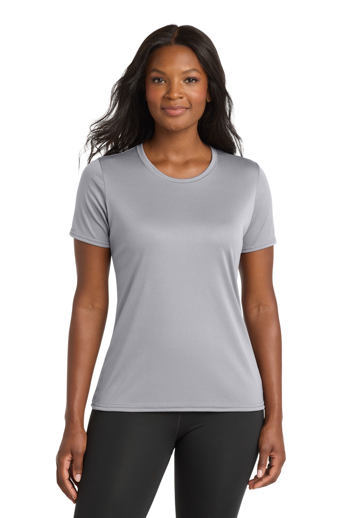Custom Embroidery or DTF Print - Port & Co ® Women's Performance Tee. LPC380