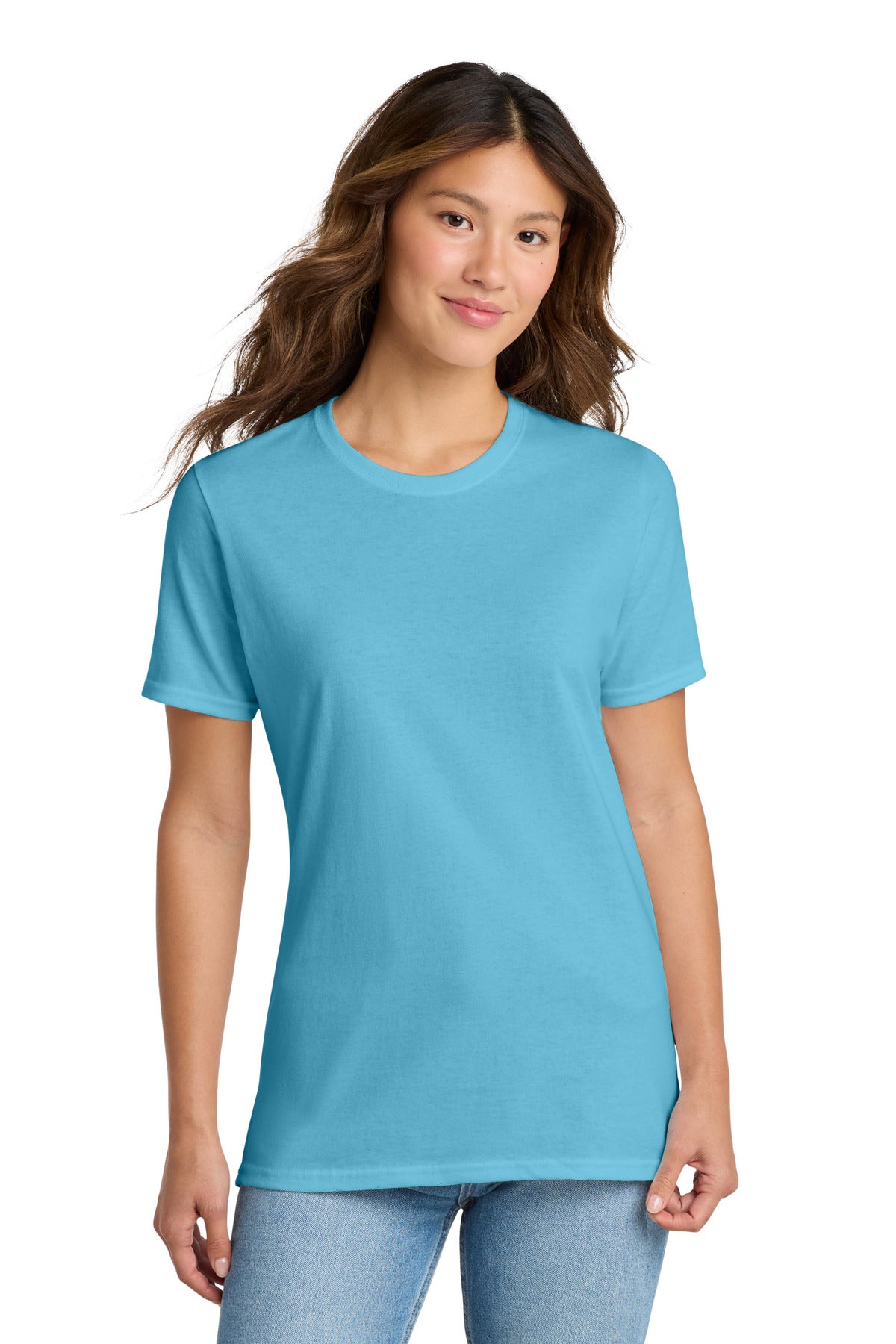 Custom Embroidery or DTF Print - Port & Co ® Women's Core Cotton Tee. LPC54