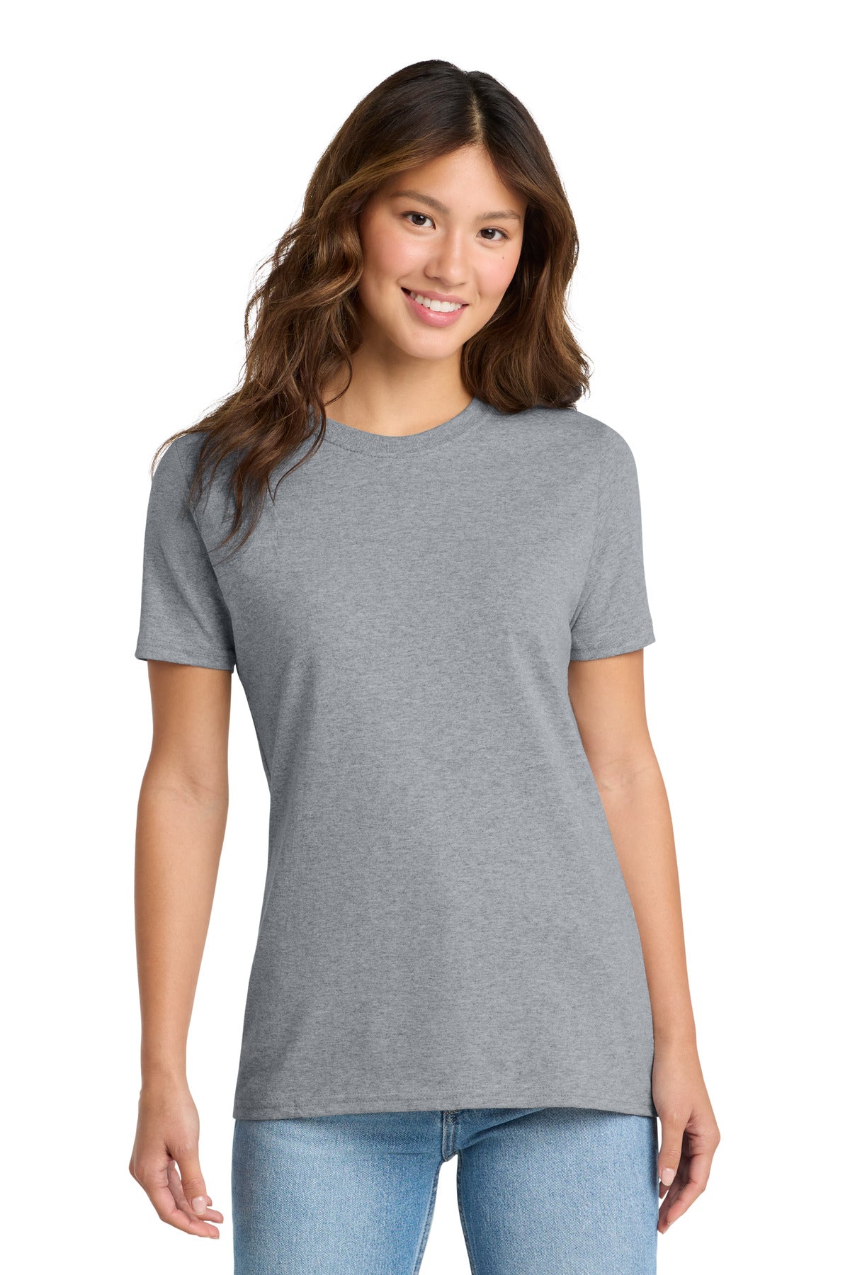Custom Embroidery or DTF Print - Port & Co ® Women's Core Cotton Tee. LPC54