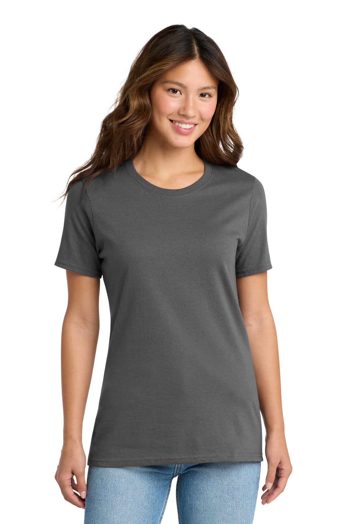 Custom Embroidery or DTF Print - Port & Co ® Women's Core Cotton Tee. LPC54
