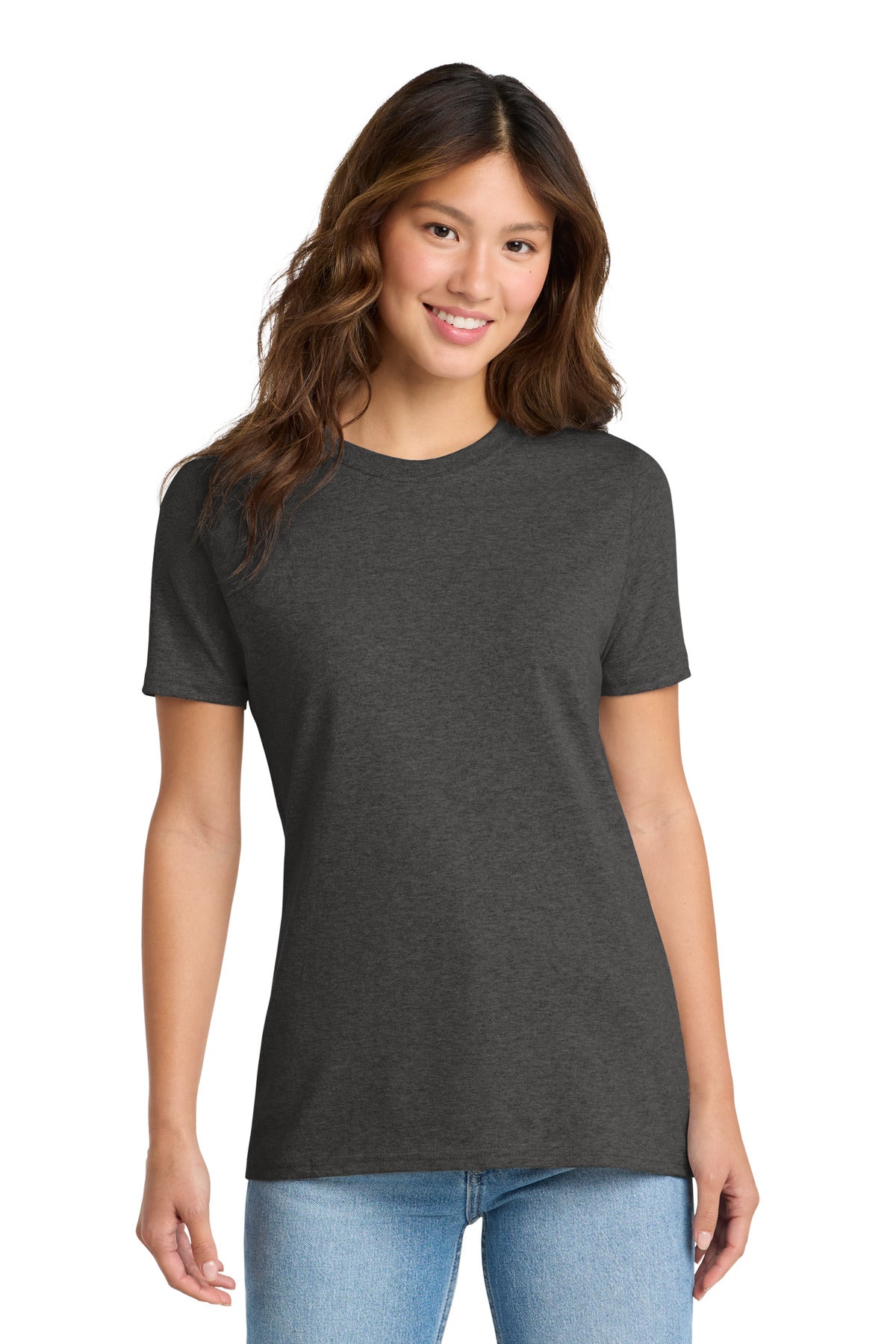 Custom Embroidery or DTF Print - Port & Co ® Women's Core Cotton Tee. LPC54