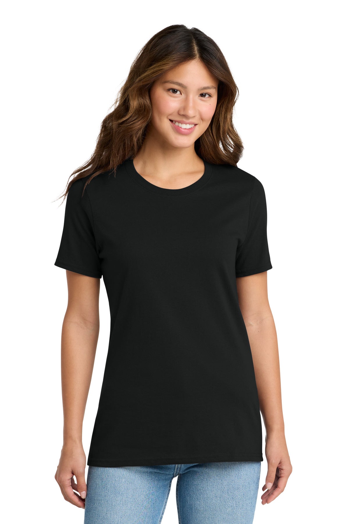 Custom Embroidery or DTF Print - Port & Co ® Women's Core Cotton Tee. LPC54