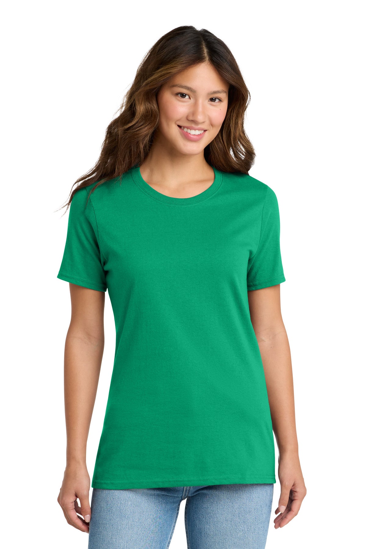 Custom Embroidery or DTF Print - Port & Co ® Women's Core Cotton Tee. LPC54
