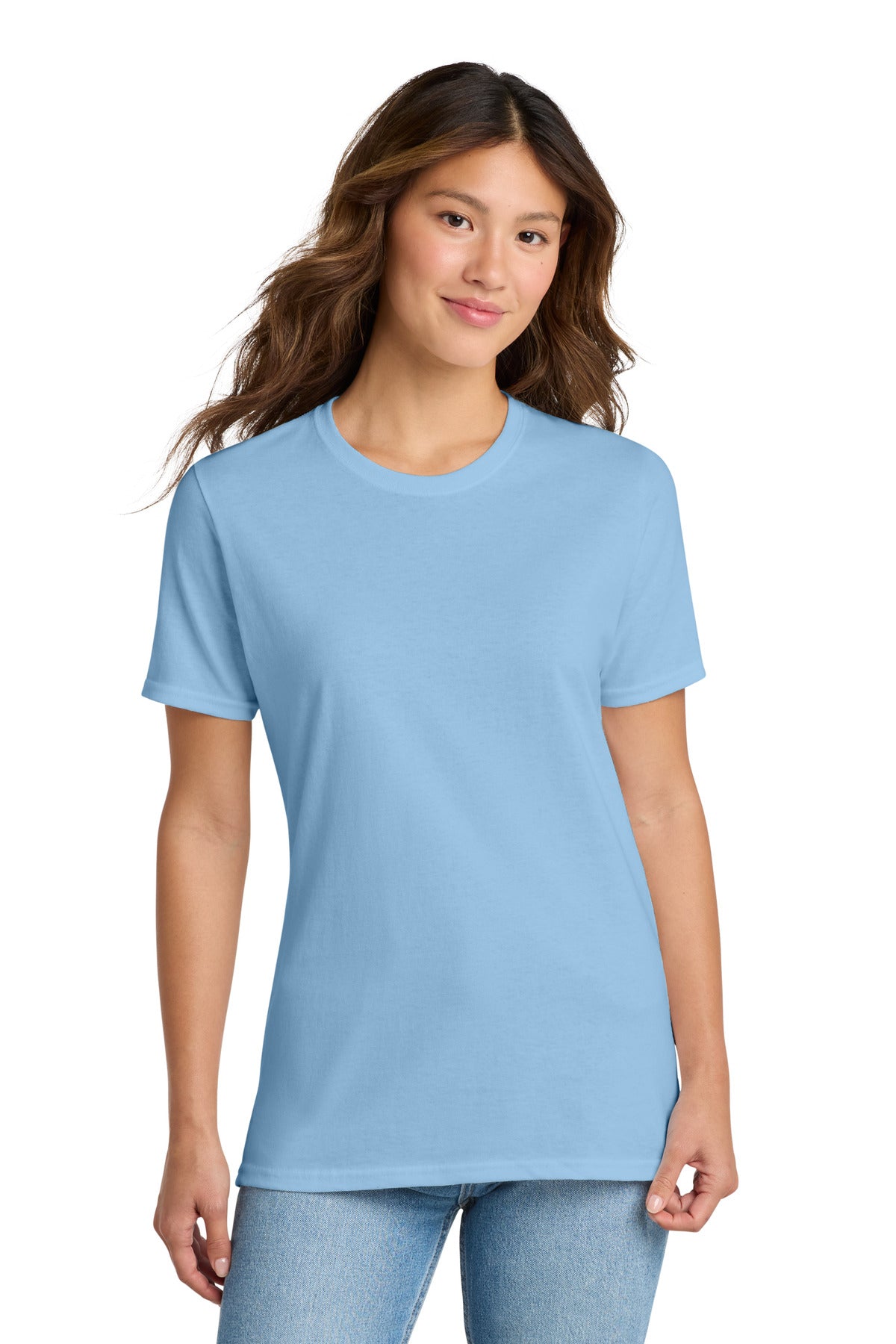 Custom Embroidery or DTF Print - Port & Co ® Women's Core Cotton Tee. LPC54